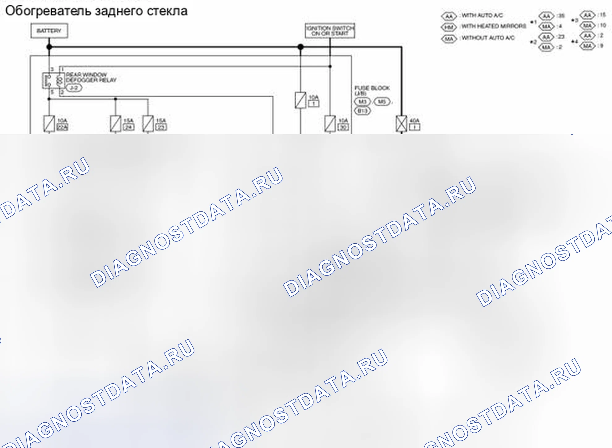 Рис. 9: электросхема. Nissan Altima L33