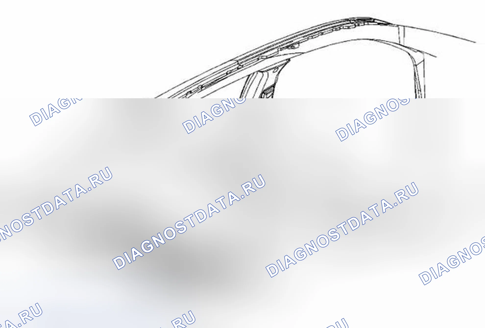 Рис. 9: Замена обрезной панели - полка заднего окна. Buick LaCrosse I