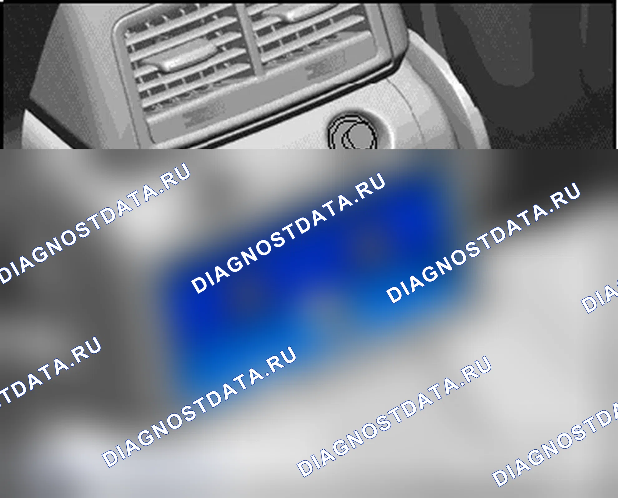 Рис. 81: ВЫКЛЮЧАТЕЛЬ ОБОГРЕВА ЗАДНЕГО СИДЕНЬЯ, 2-ZONE КЛИМАТ-КОНТРОЛЬ. Audi Q7 4L рестайлинг