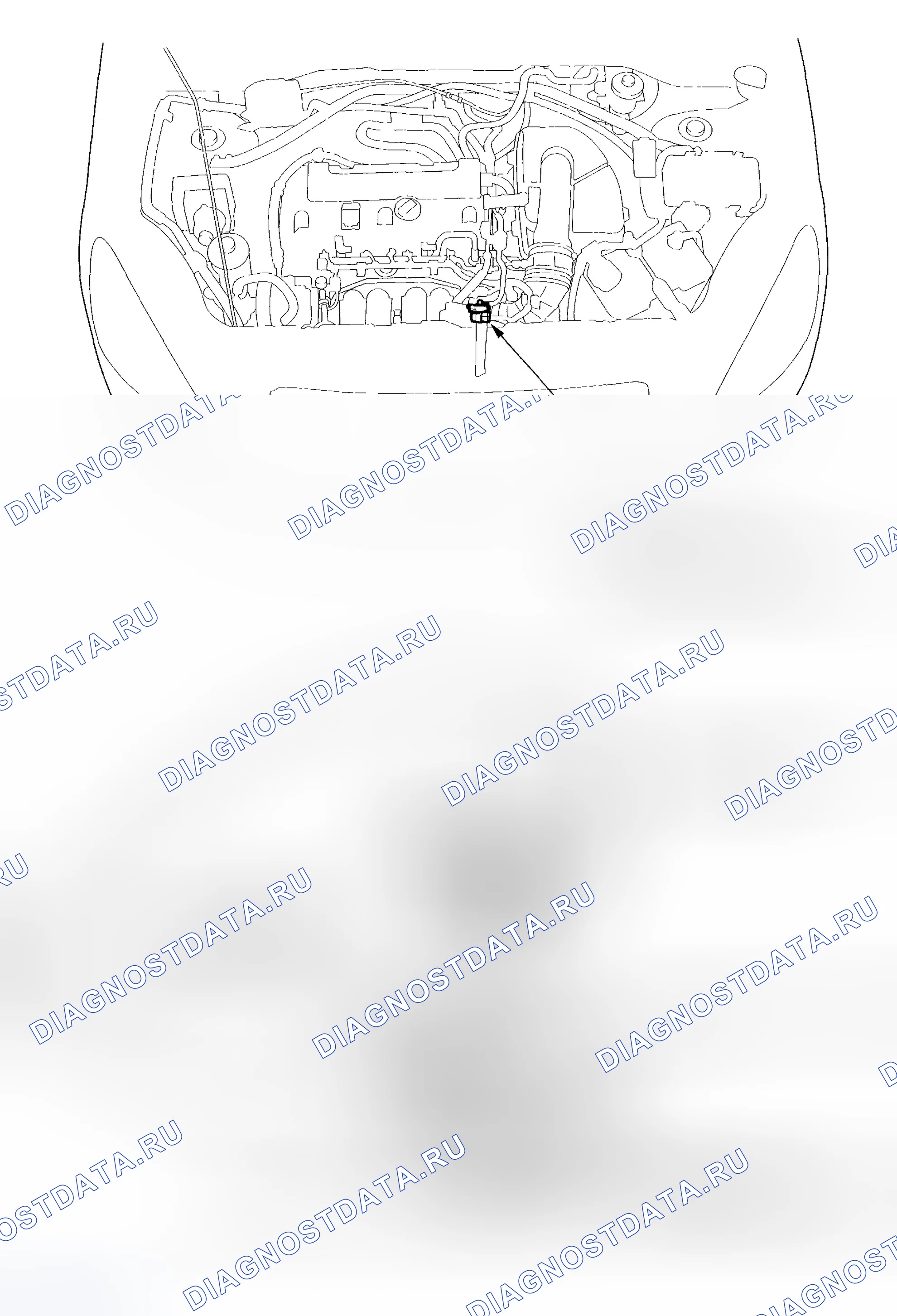 Рис. 1: Указатель расположения компонентов. Honda CR-V II рестайлинг