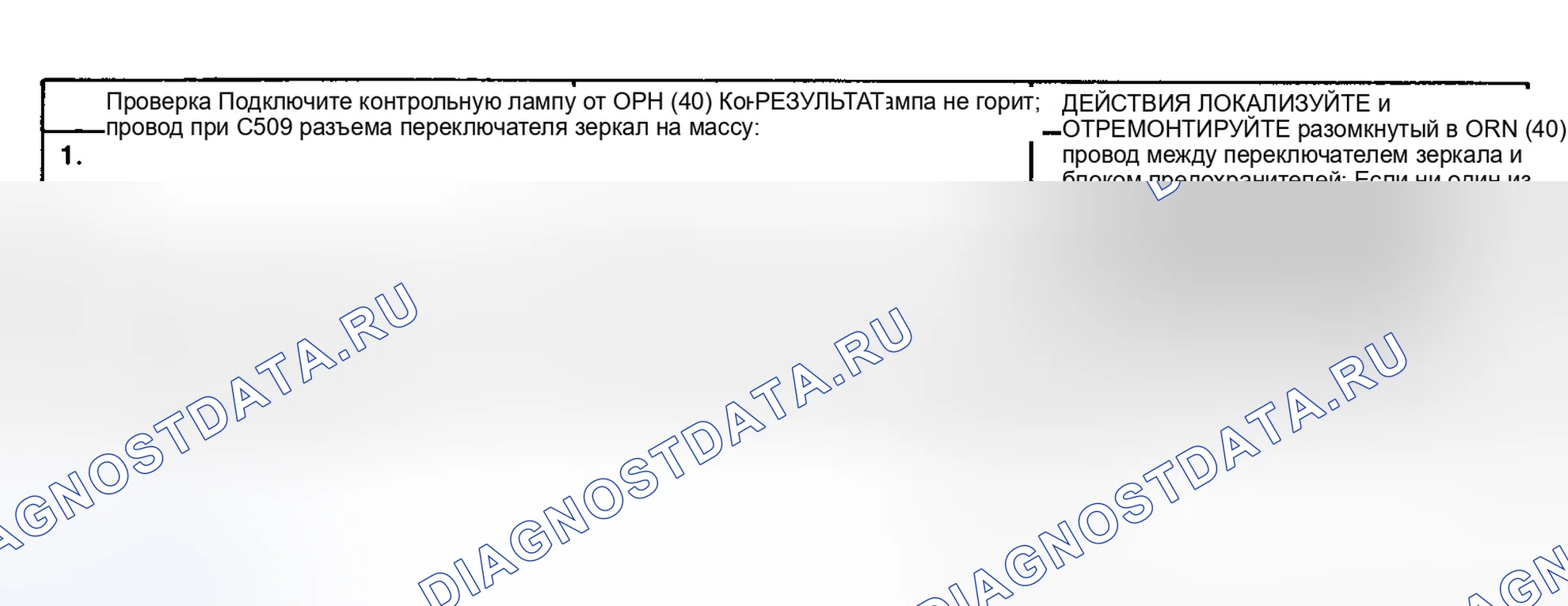 Рис. 1: ТЕСТ А: НИ ОДНО ЗЕРКАЛО НЕ РАБОТАЕТ. Chevrolet Suburban R2500 