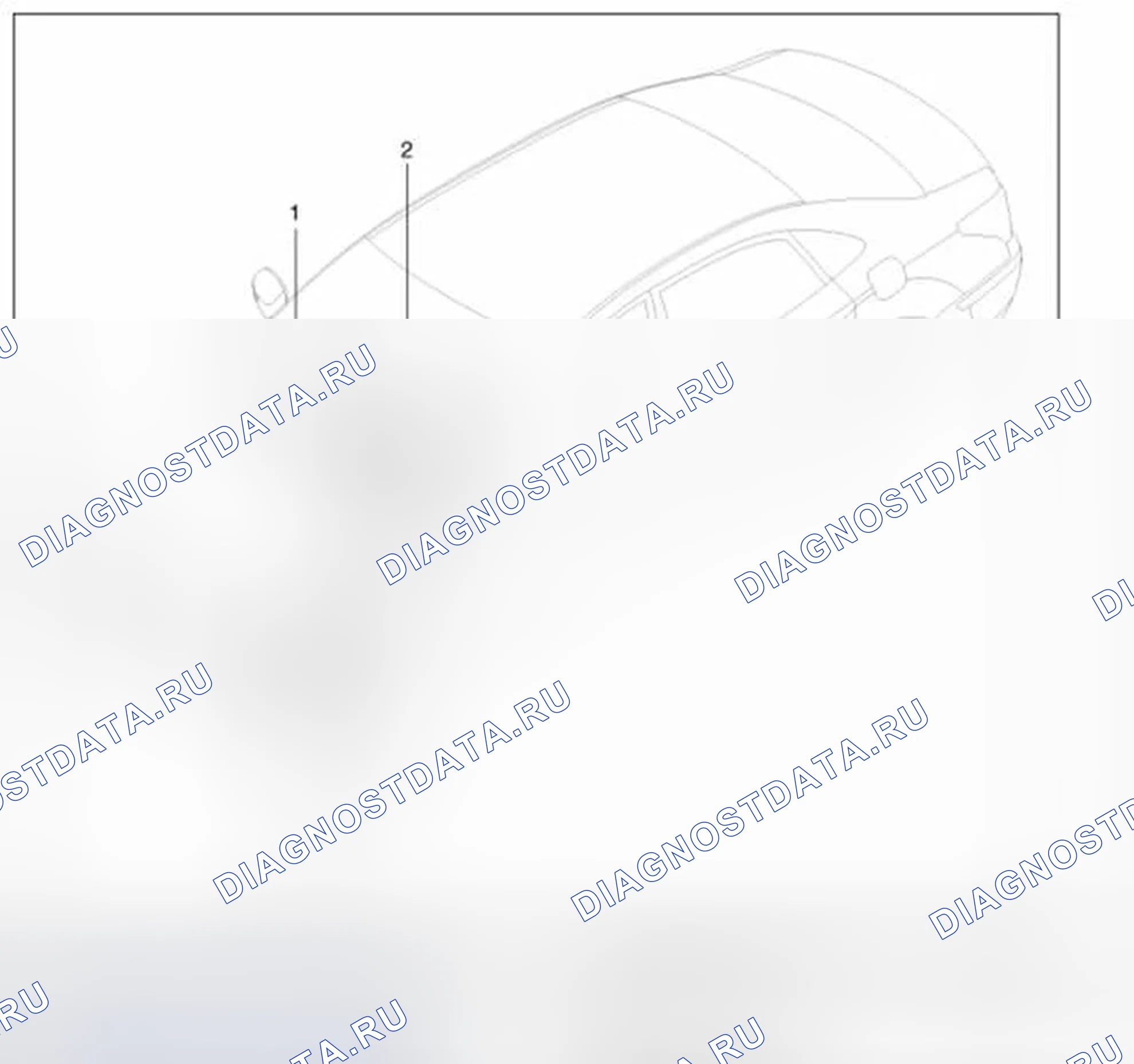 Рис. 1: Расположение компонентов. Hyundai Equus II