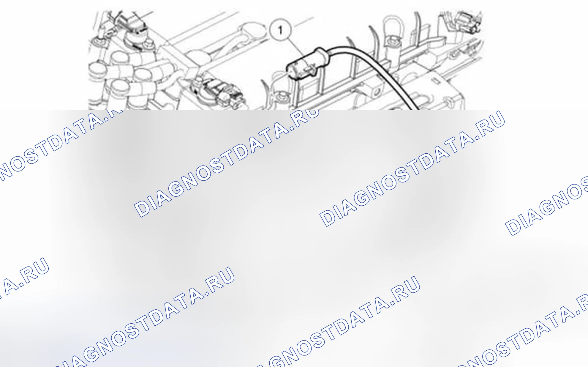Рис. 5: Датчик нагретого кислорода (подогреваемый кислородный датчик). Ford Fiesta Mk6