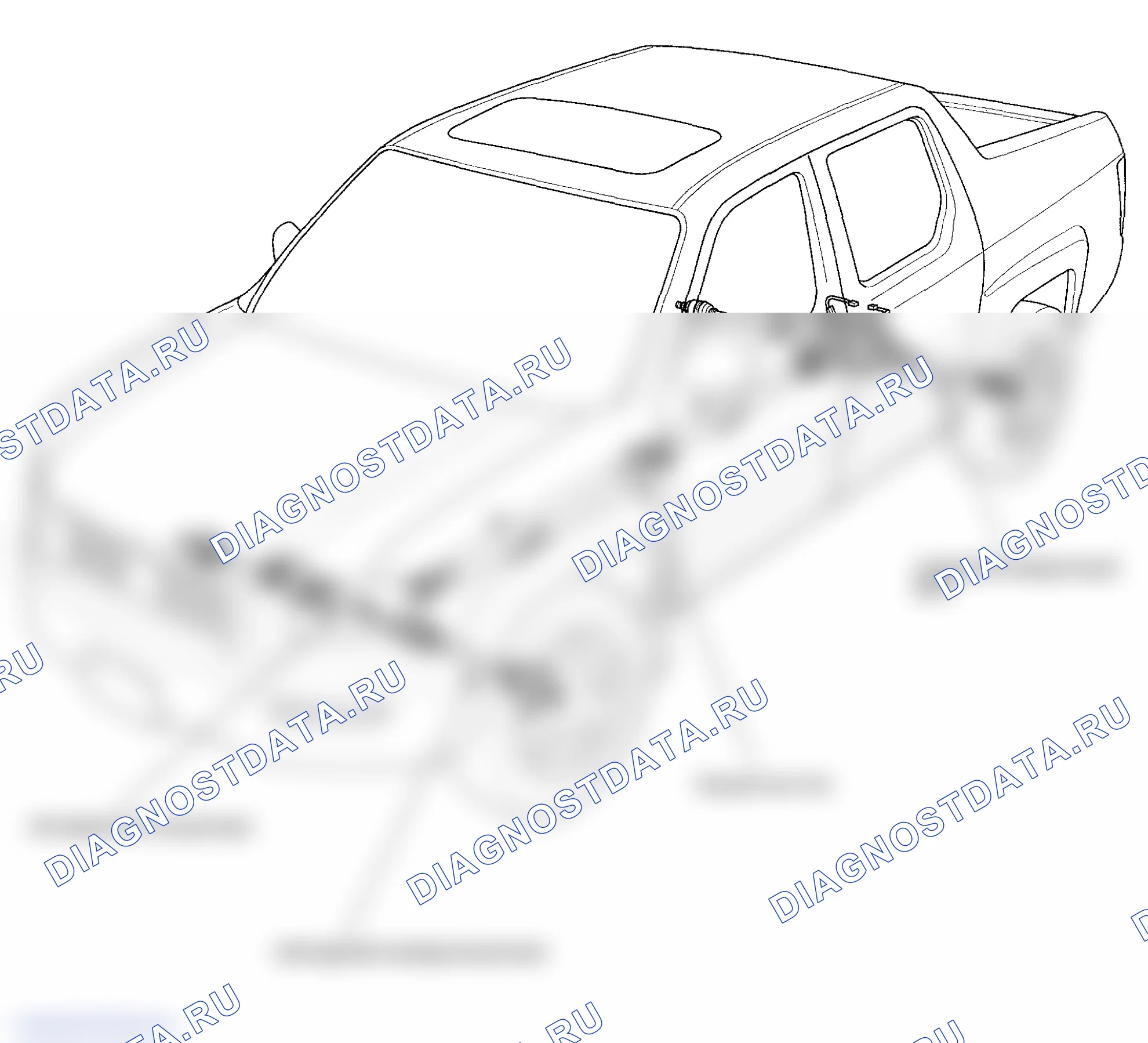 Рис. 2: Индекс расположения компонентов. Honda Ridgeline I