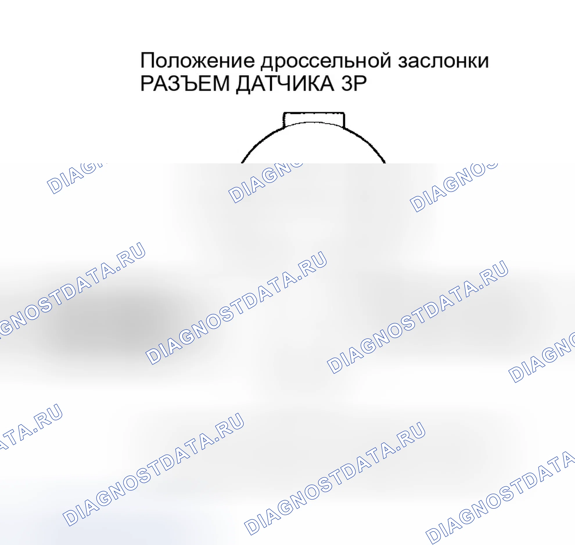 Рис. 172: расшифровка кода ошибки P0122 - ' 99-00, ' 02-04 Модели: Низковольтная цепь датчика Tp. Honda Odyssey II