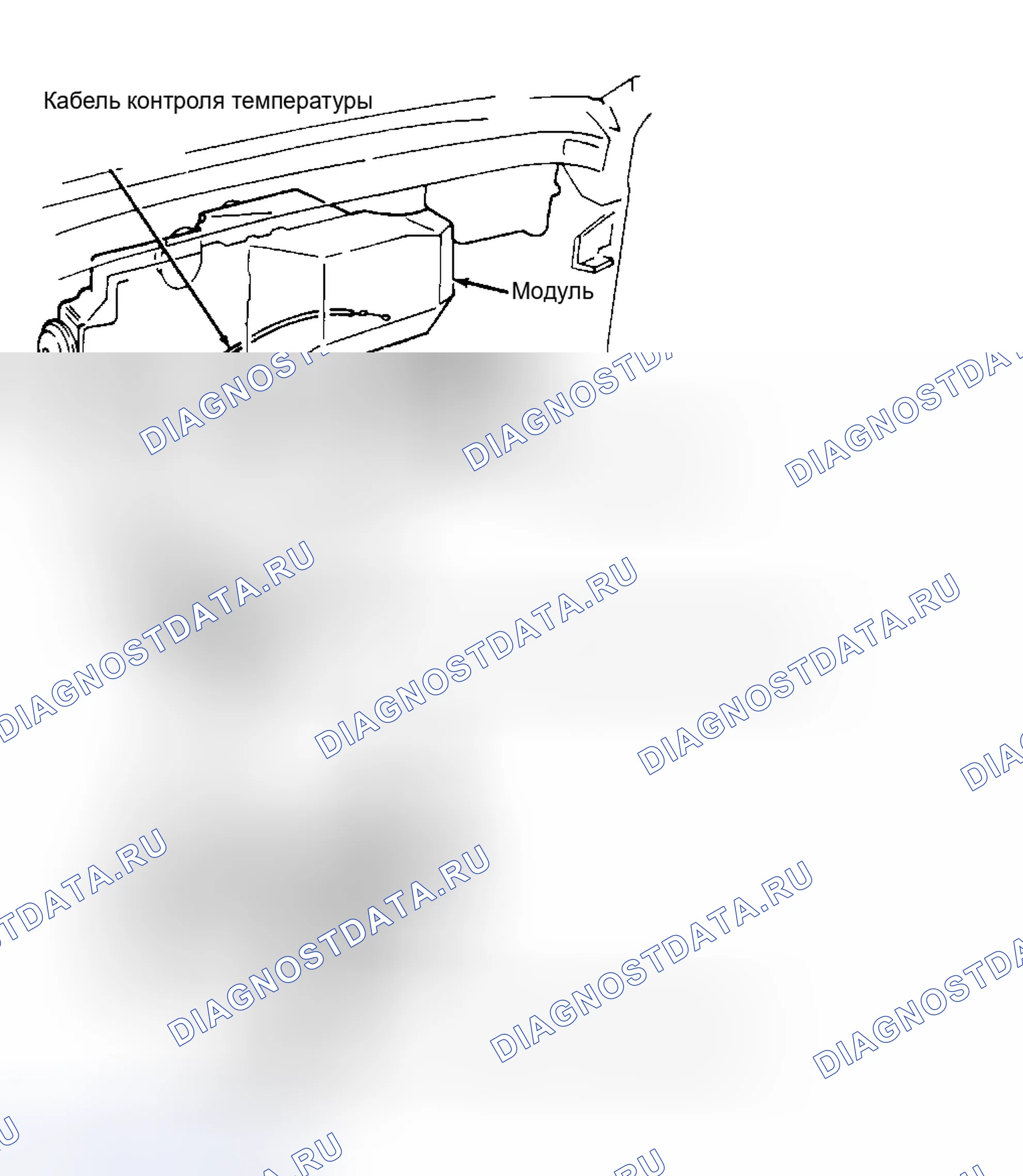 Рис. 2: ПАНЕЛЬ УПРАВЛЕНИЯ НАГРЕВАТЕЛЕМ В СБОРЕ R&I (КОРПУС «F»). Chevrolet Cavalier II