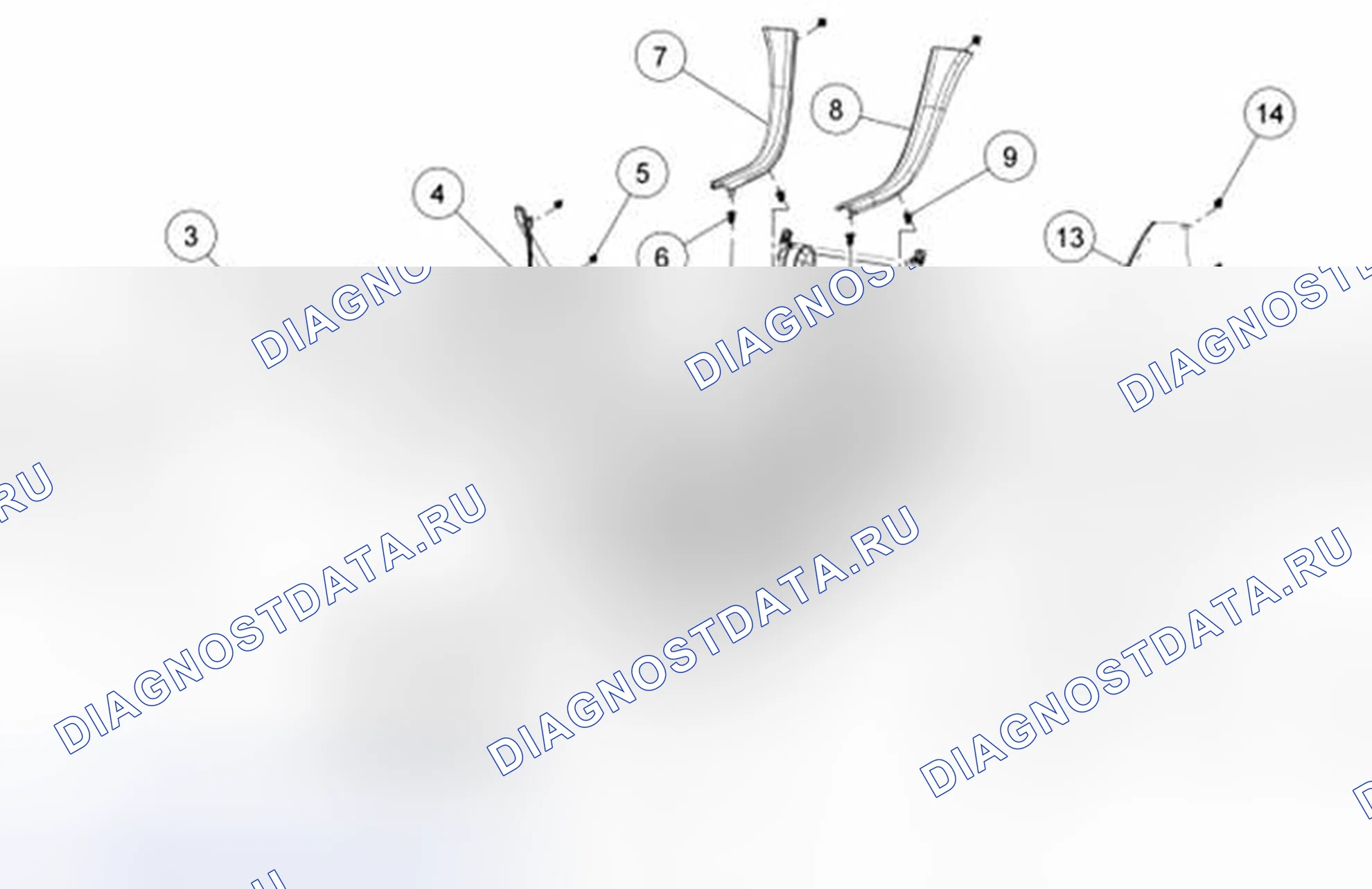 Рис. 68: Отделочные панели напольной консоли Mkx. Hyundai Kona I