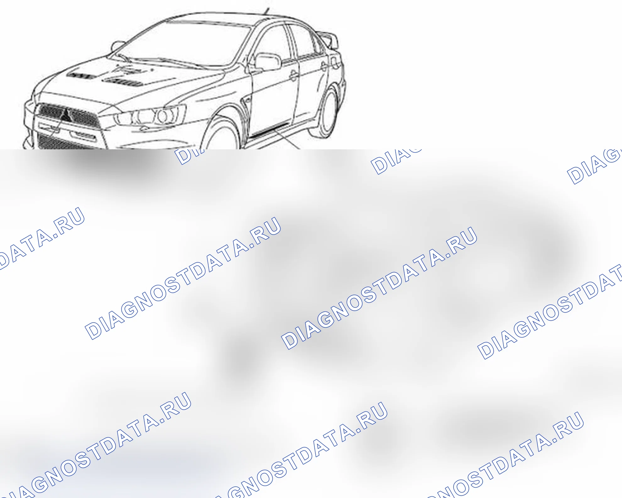 Рис. 20: ДЕМОНТАЖ И МОНТАЖ. Mitsubishi Lancer Ralliart X рестайлинг