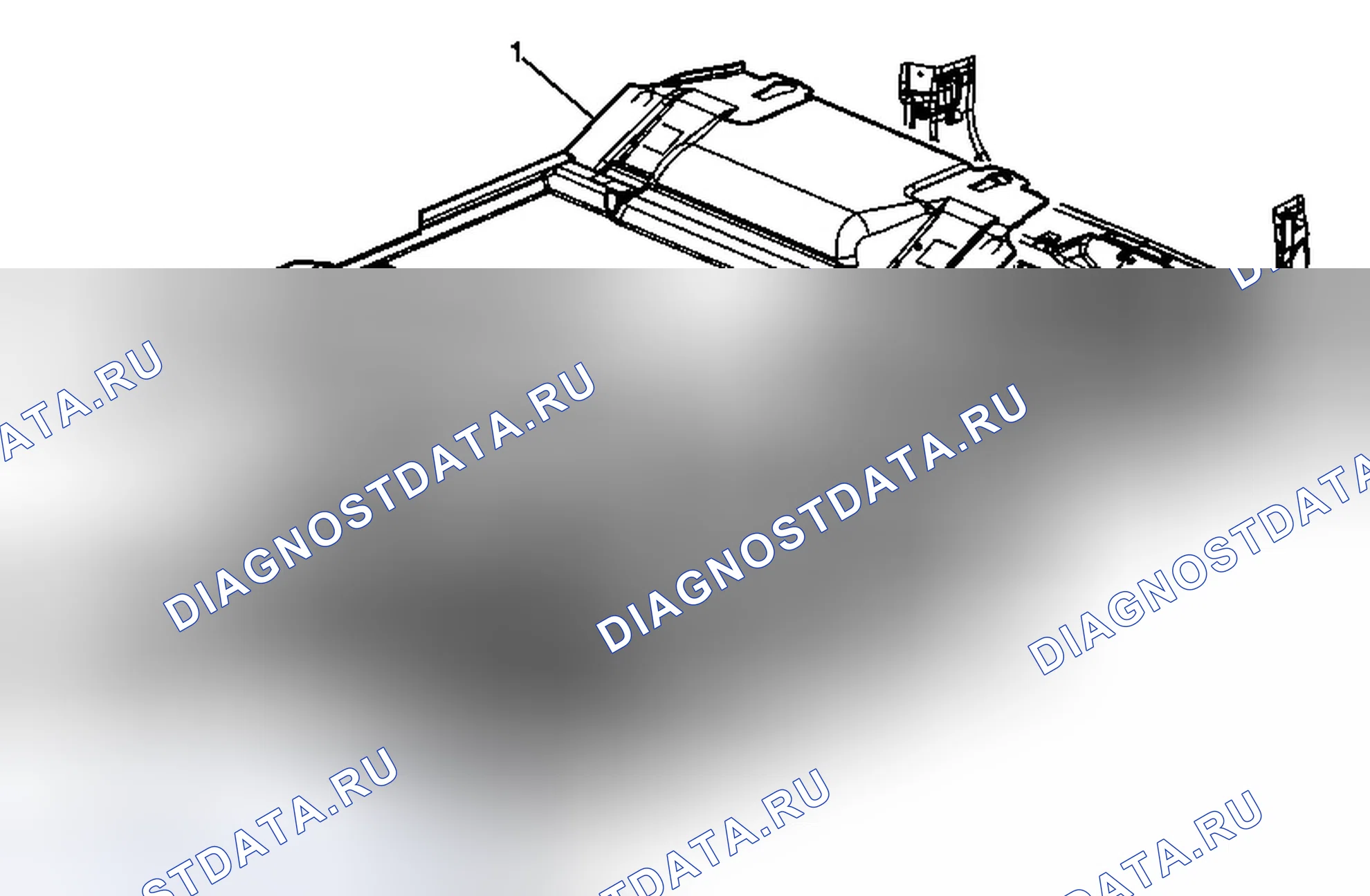 Рис. 1: Замена ковра передней панели пола. Chevrolet Captiva I рестайлинг 2