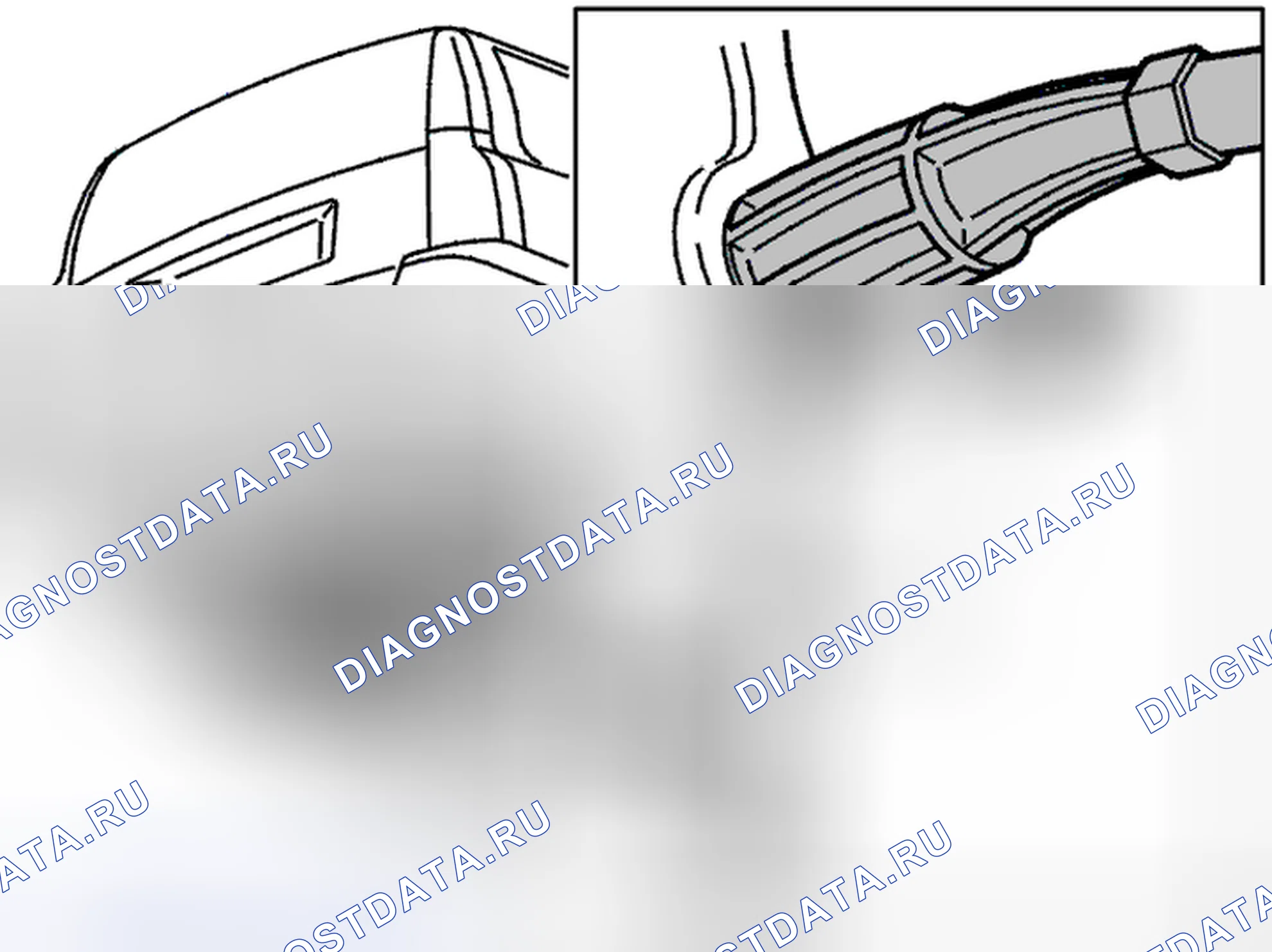 Рис. 8: Снять направляющую втулку для кабельной муфты. Volvo V70 II рестайлинг