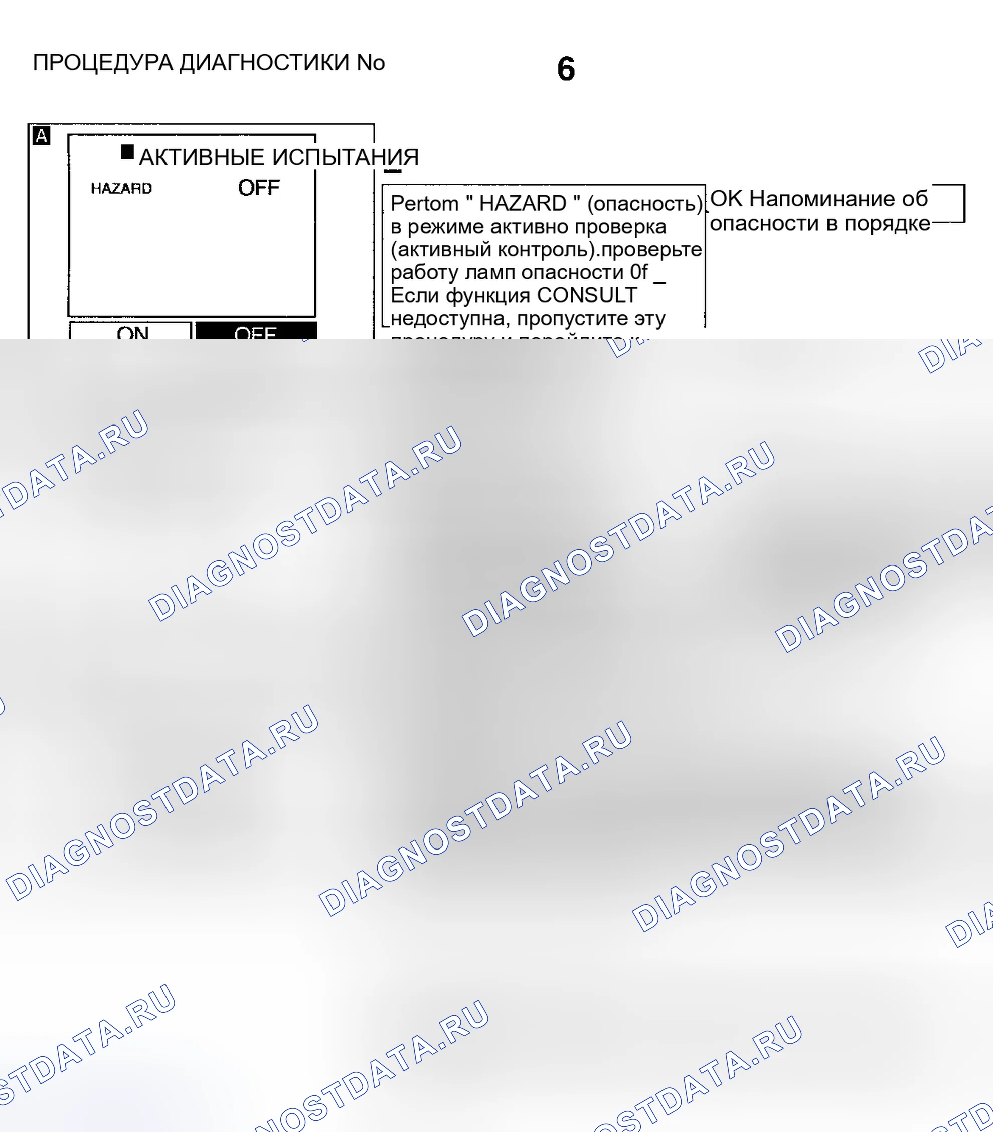 Рис. 19: ДИАГНОСТИЧЕСКАЯ ПРОЦЕДУРА 5. Infiniti I30 I