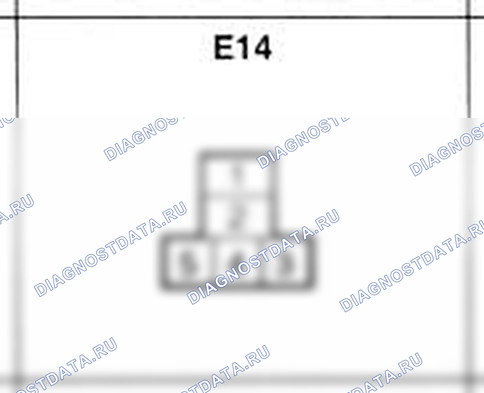 Распиновка разъёма E14 — жгута двигателя. Hyundai Accent LC