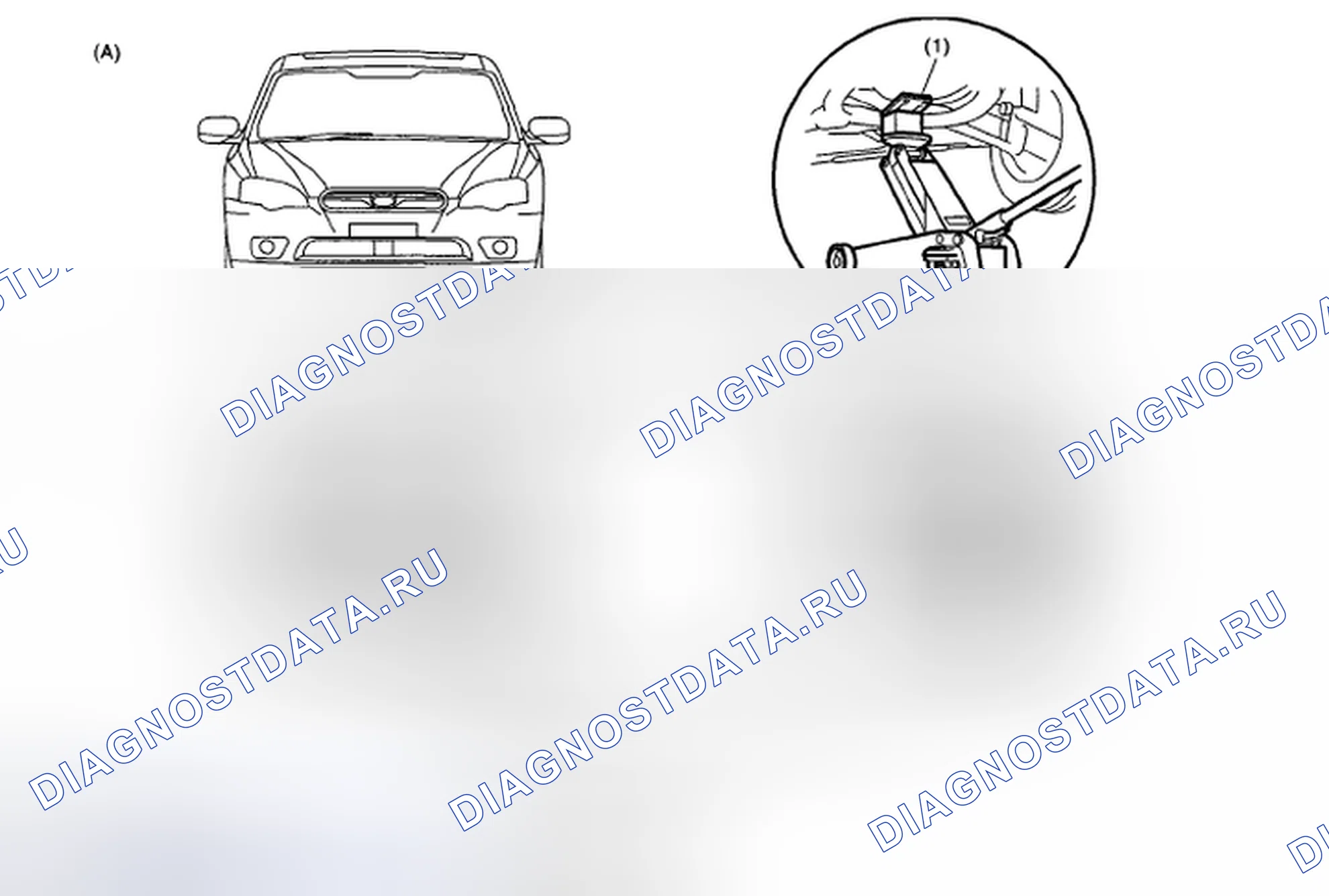 Рис. 68: ПОДЪЕМНИК И ДОМКРАТ. Subaru Legacy BL/BP рестайлинг