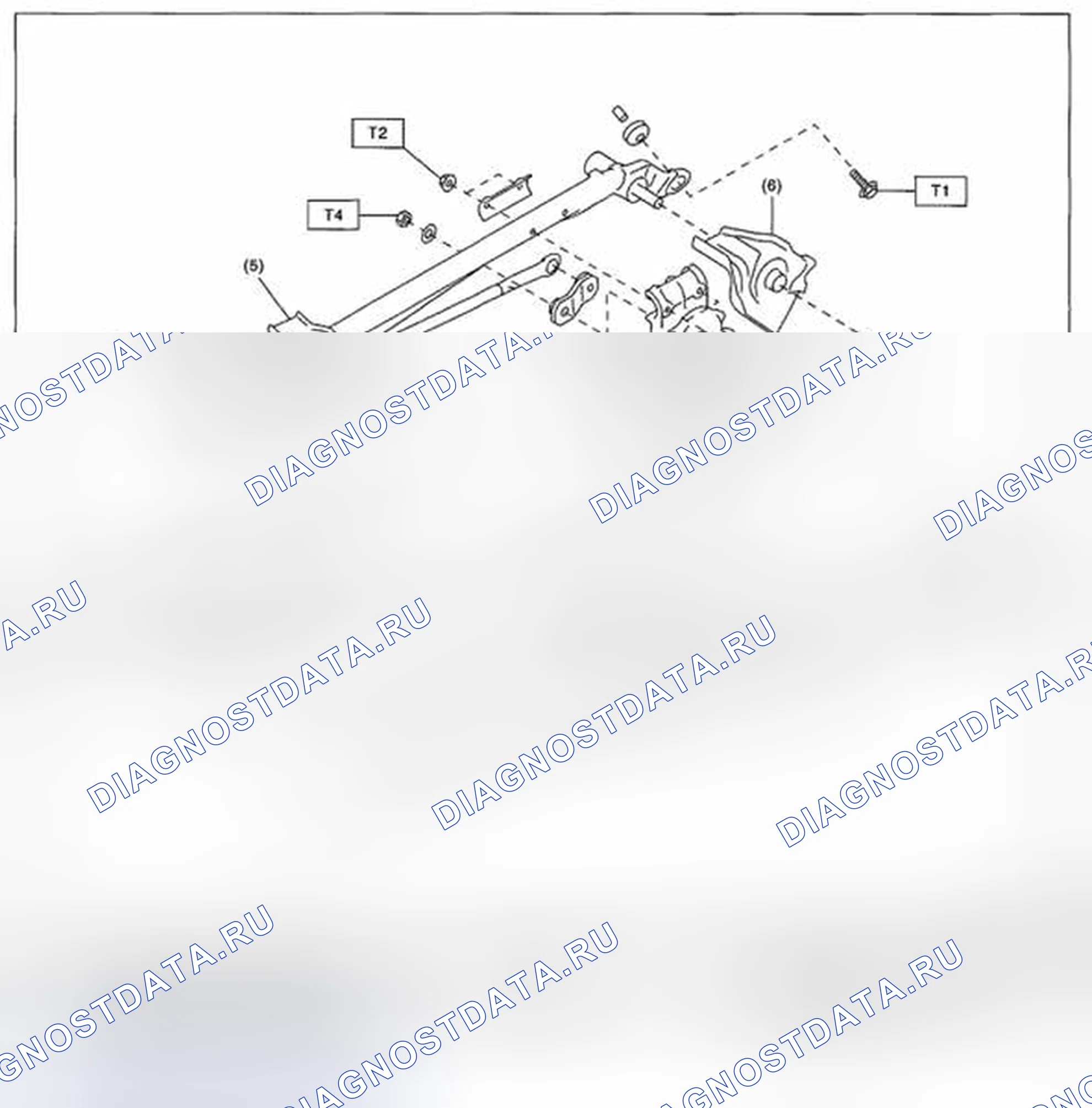 Рис. 1: ПЕРЕДНИЙ СТЕКЛООЧИСТИТЕЛЬ. Subaru Legacy BM/BR