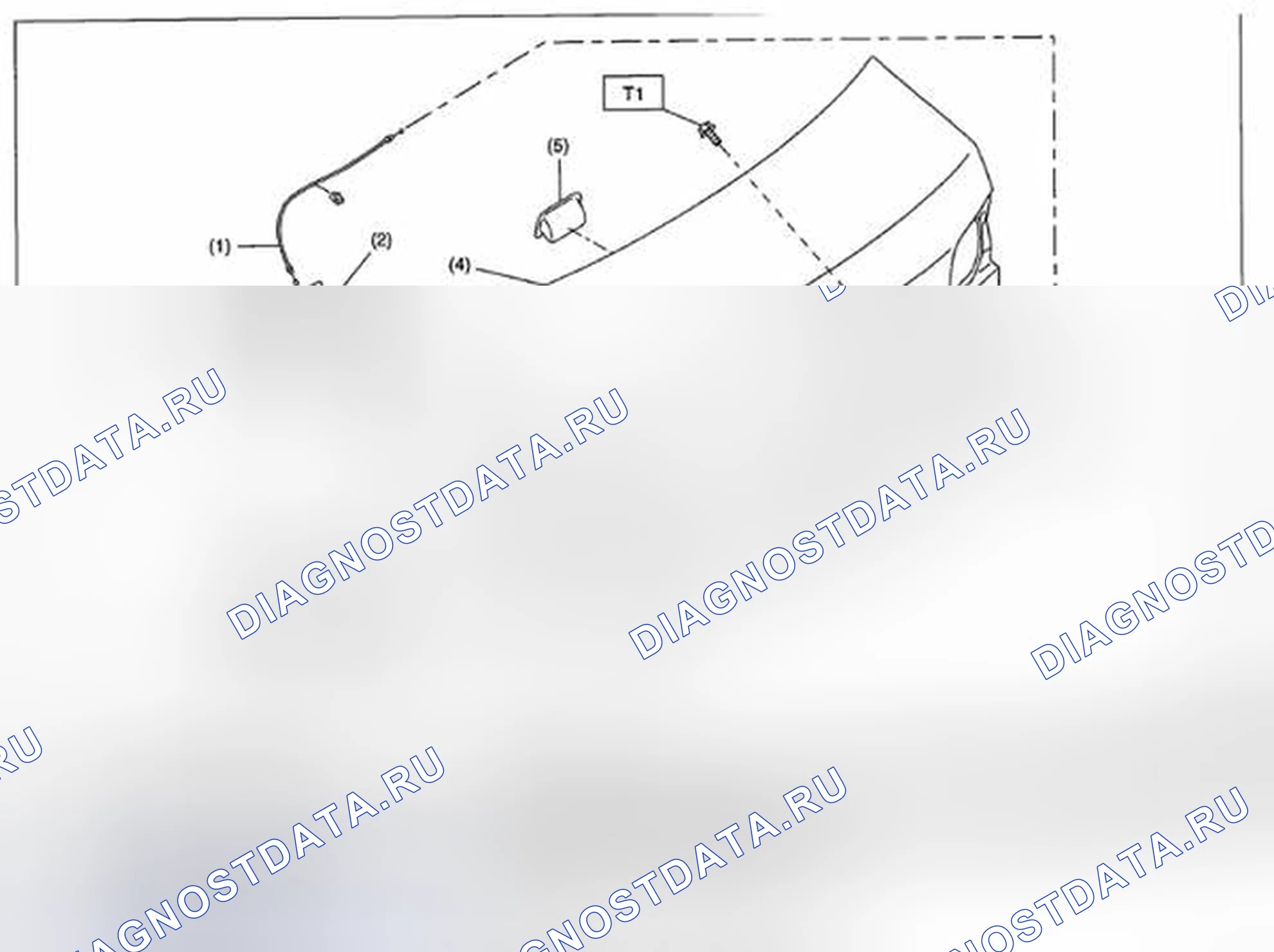 Рис. 5: ПАНЕЛЬ КРЫШКИ БАГАЖНИКА. Subaru Legacy BM/BR
