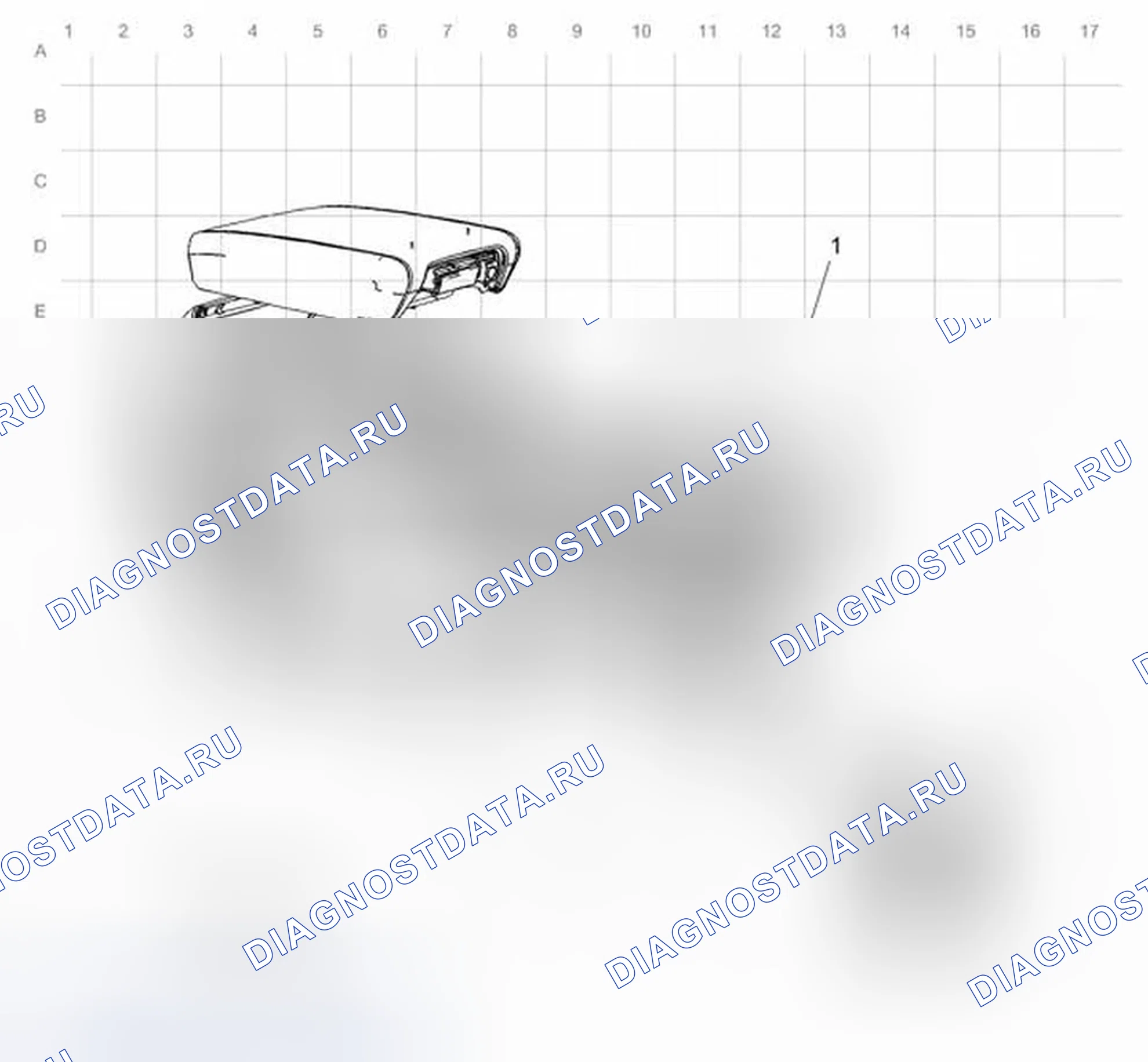 Рис. 40: Разводка кабелей консоли переднего этажа. GMC Acadia I рестайлинг