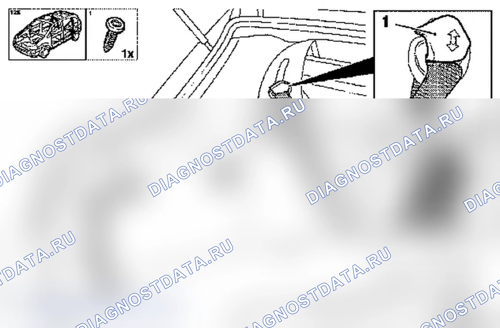Замена внутренней обшивки задней стойки (модель F 48). Opel Vectra C