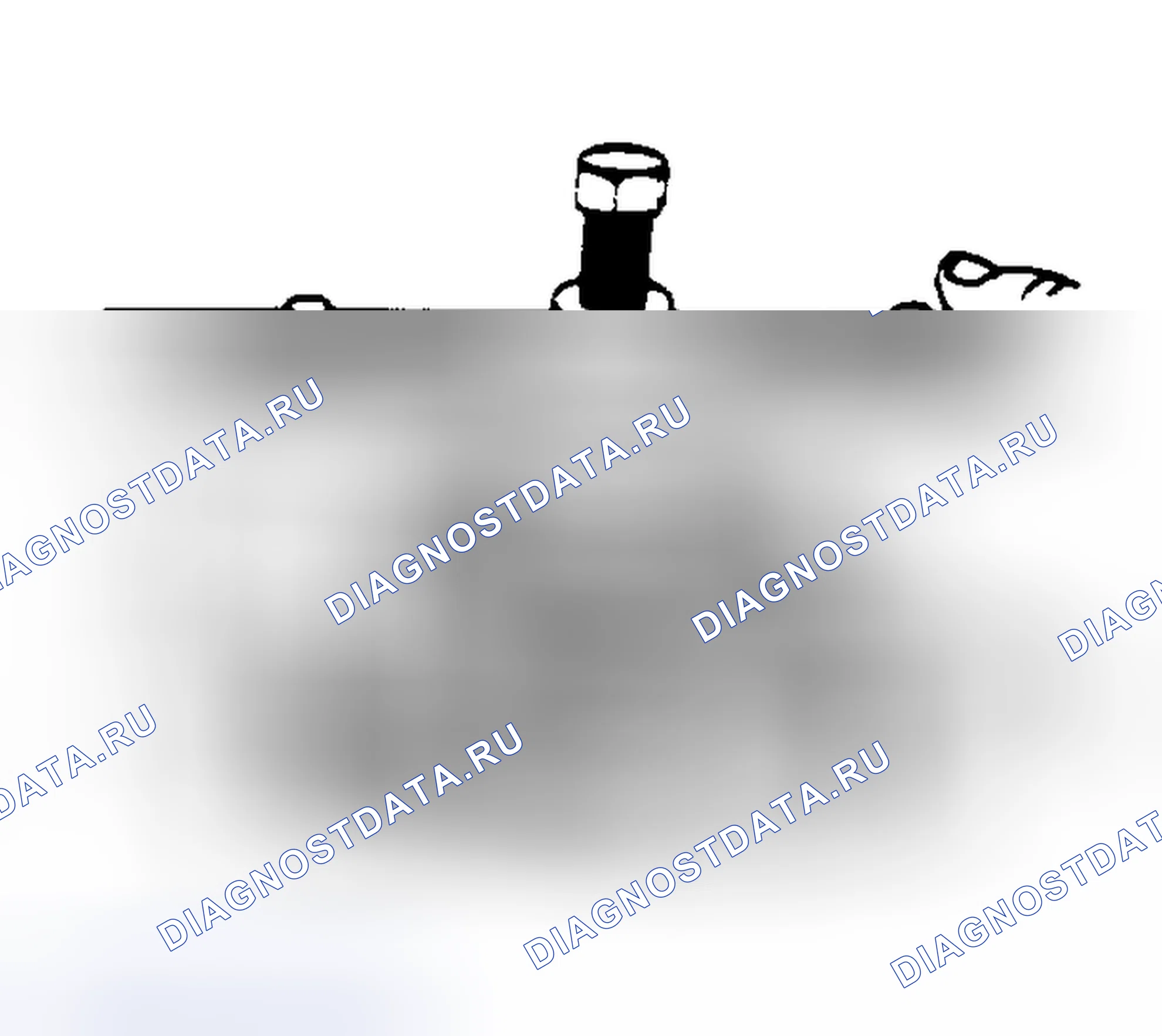 Рис. 100: Установка инструмента для установки шкивов и подшипников (№ 1-Holding приспособления, № 13-Pulley и установки подшипников, № 14-съёмник пилота). Buick Electra V