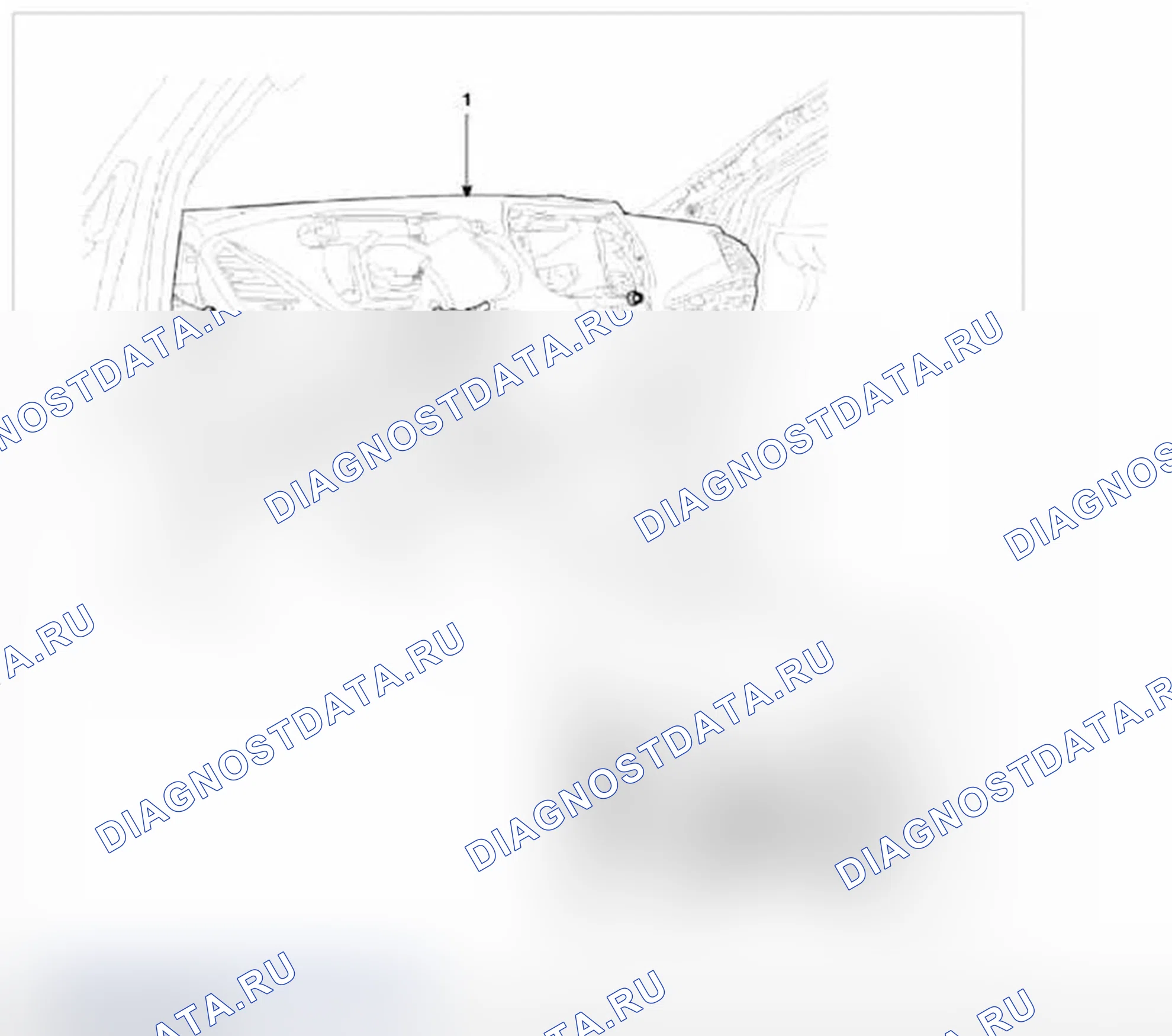 Рис. 34: Расположение компонентов. Hyundai Santa Fe III
