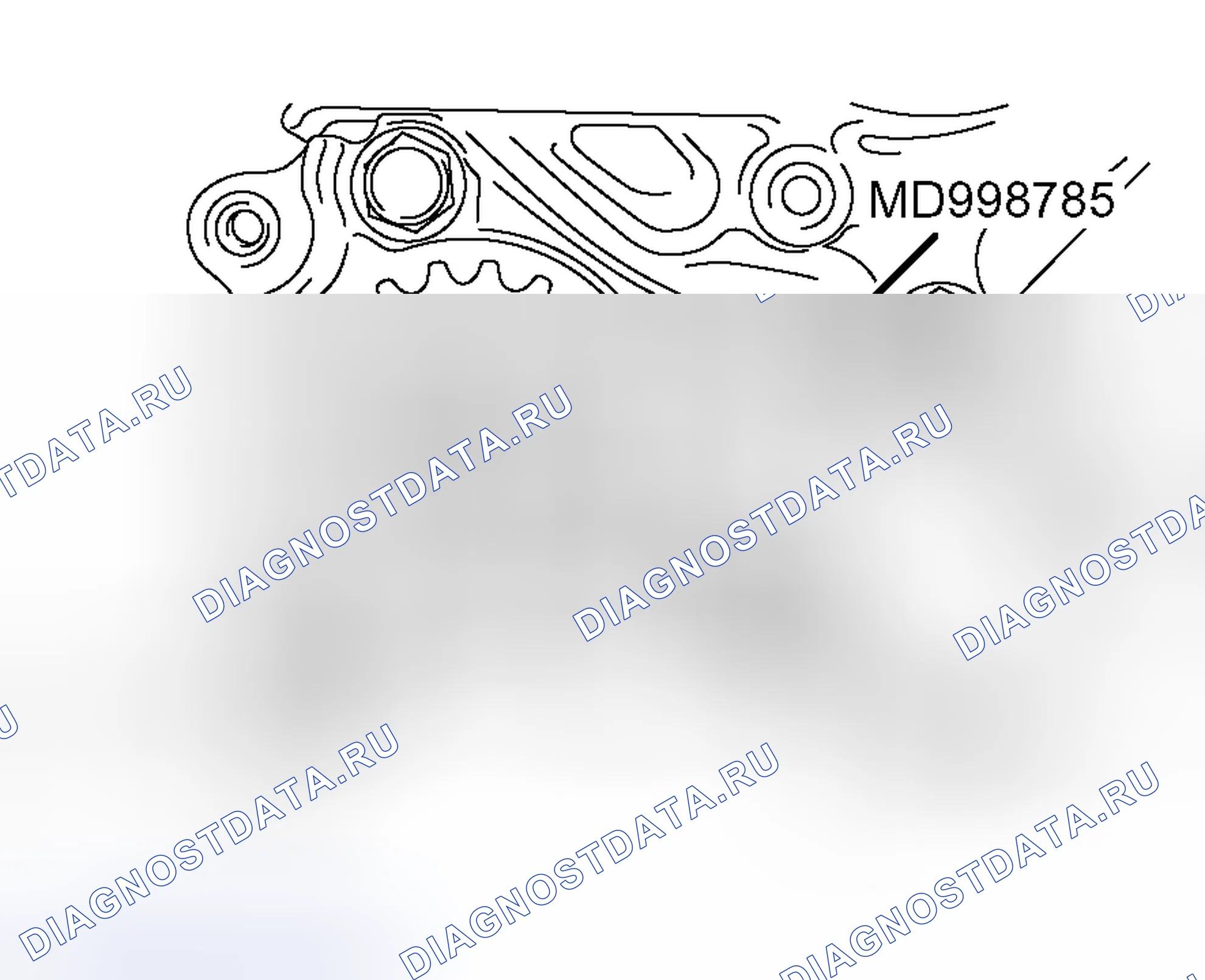 Рис. 174: > > E < < УСТАНОВКА ЗВЕЗДОЧКИ УРАВНОВЕШИВАЮЩЕГО ВАЛА. Mitsubishi Outlander I