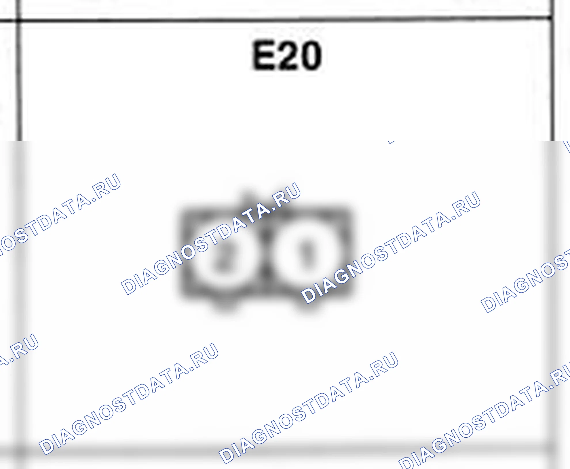 Распиновка разъёма E20 — жгута двигателя. Hyundai Atos MX