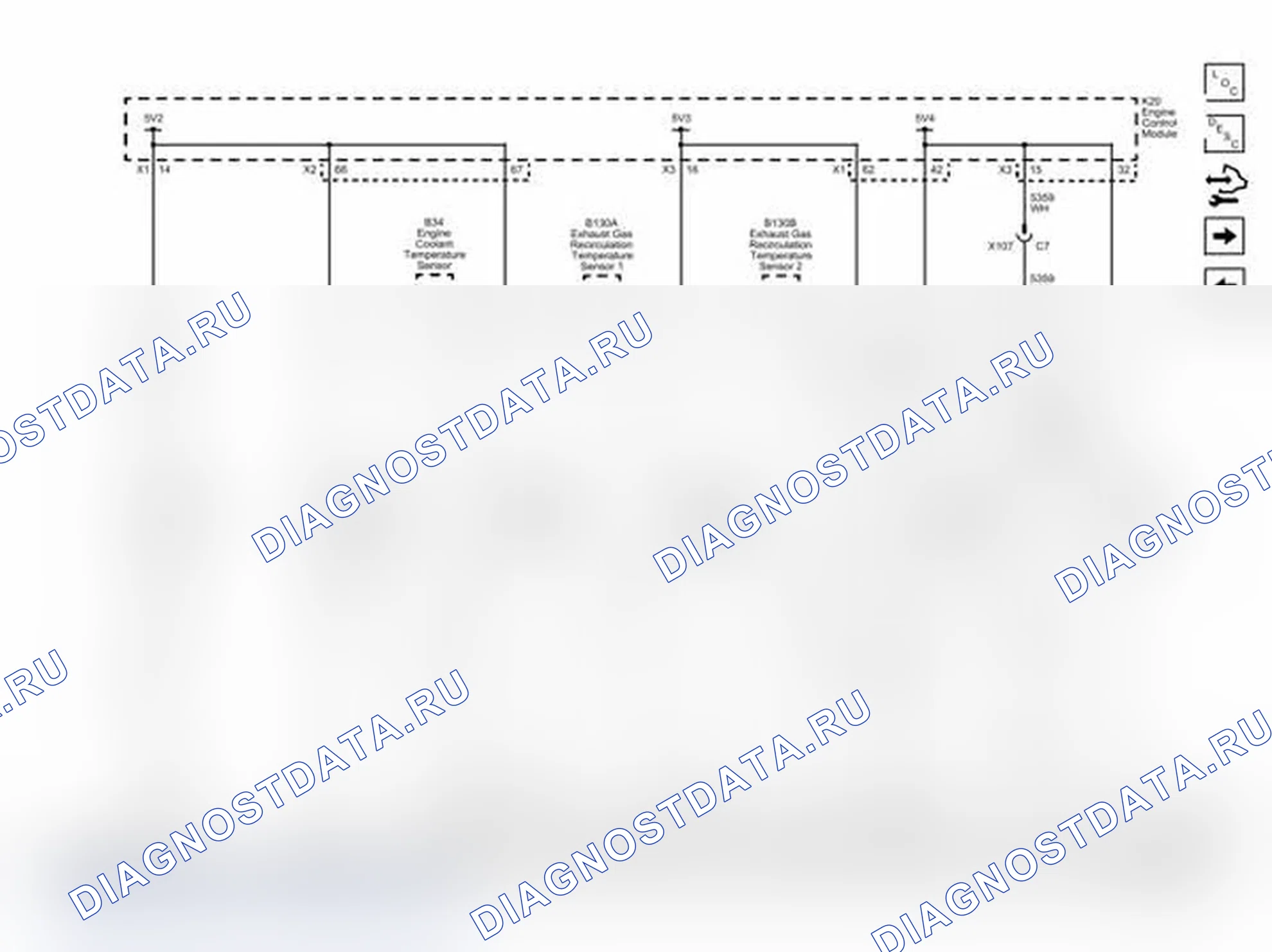 Рис. 34: Шина 5V2, 5V3, 5V4 и низкого опорного уровня (2 из 3). Chevrolet Express G1500 