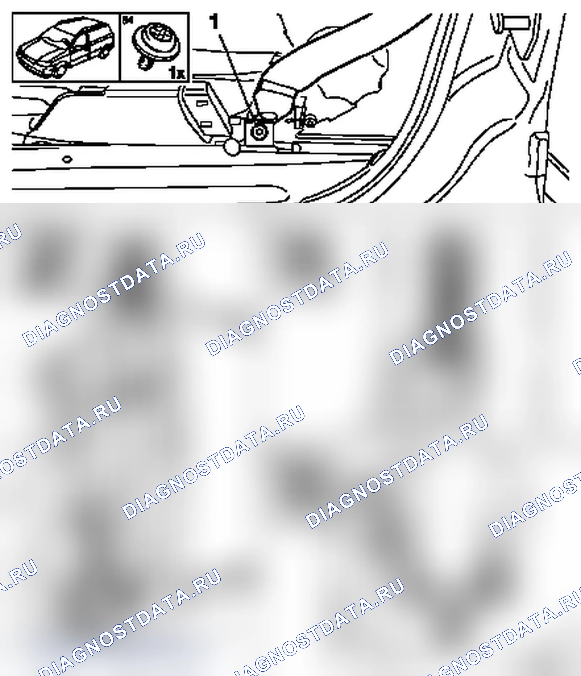 Демонтаж и установка ремня безопасности спереди (модель F70). Opel Astra G