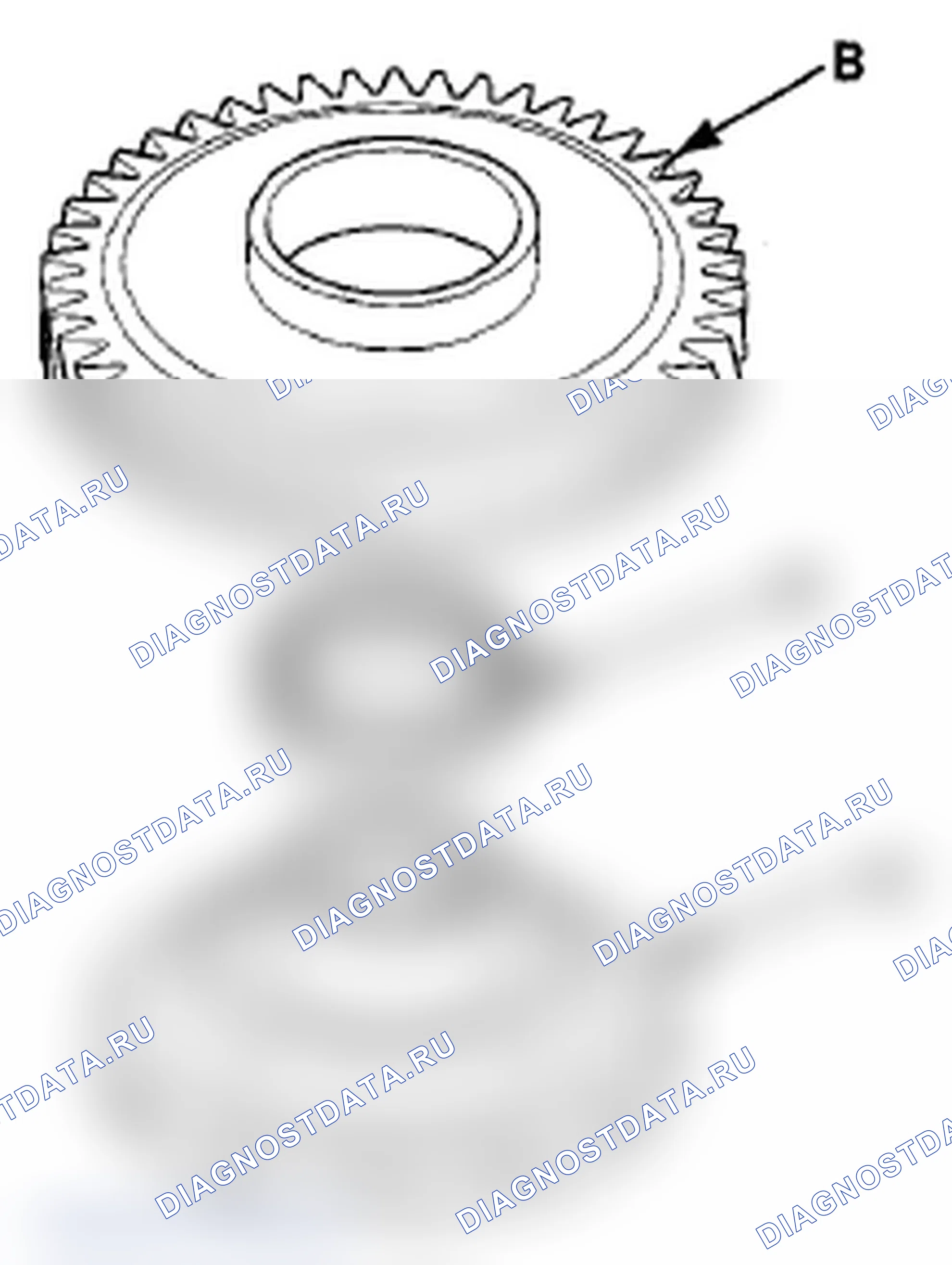 Рис. 464: Проверка одностороннего сцепления 1-й передачи. Acura MDX II рестайлинг