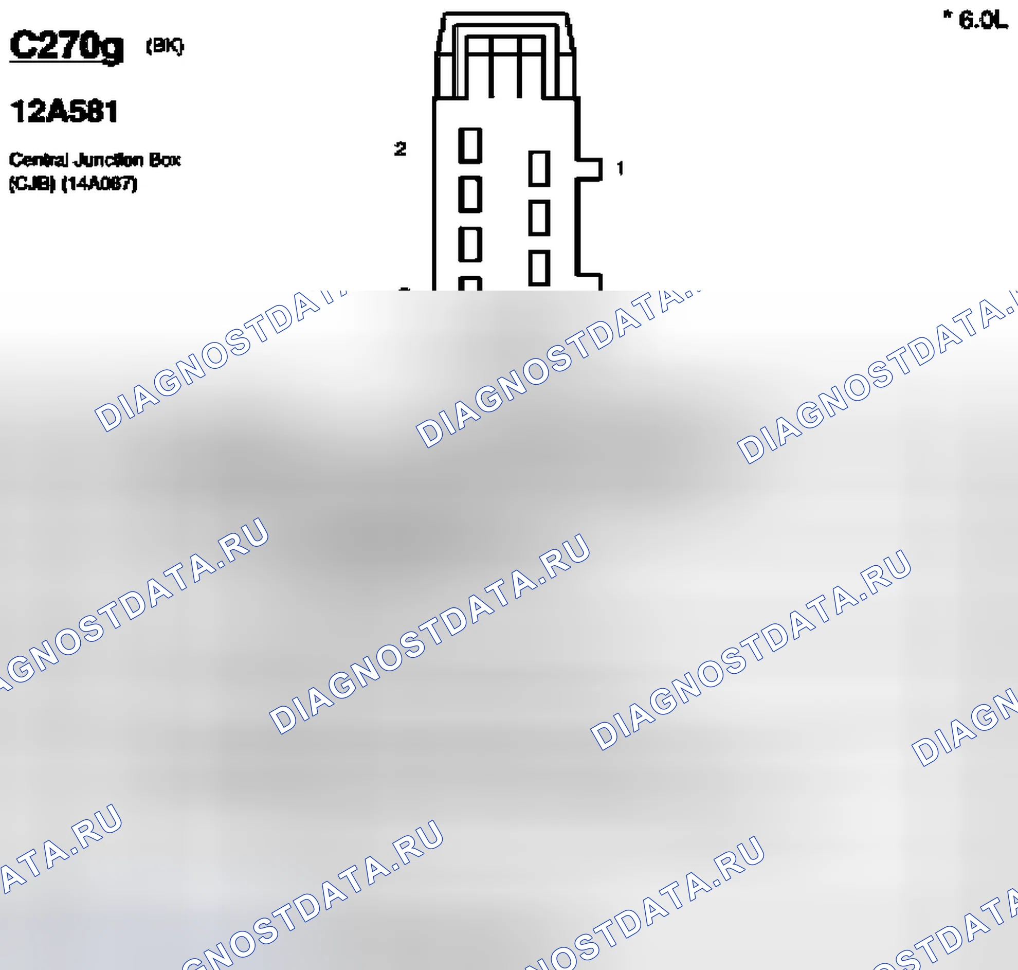 Рис. 95: Идентификационный разъем C270g и C270h. Ford Pickup F150 