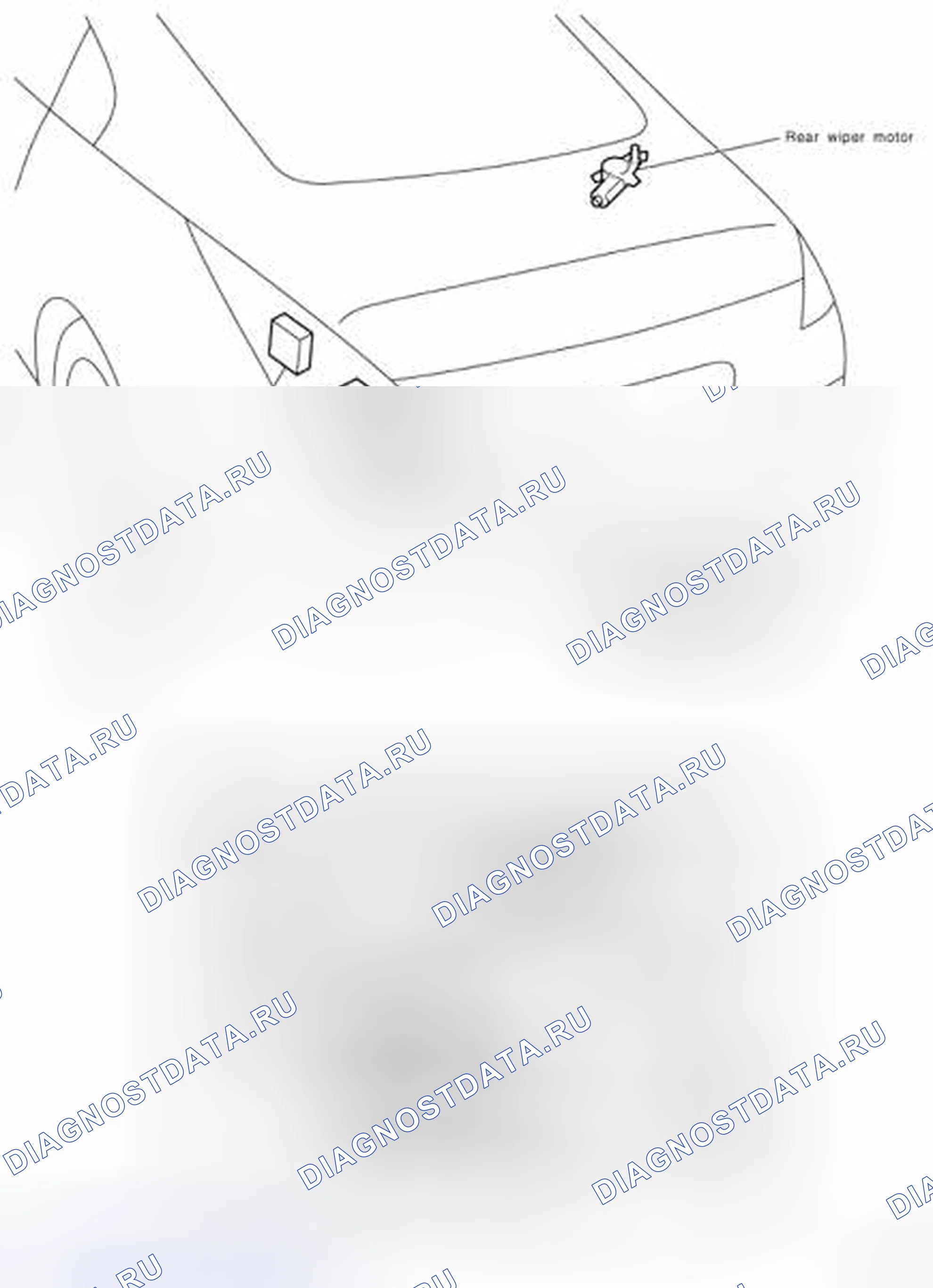 Рис. 28: Идентификация багажного отделения - модели купе. Nissan 350Z I рестайлинг