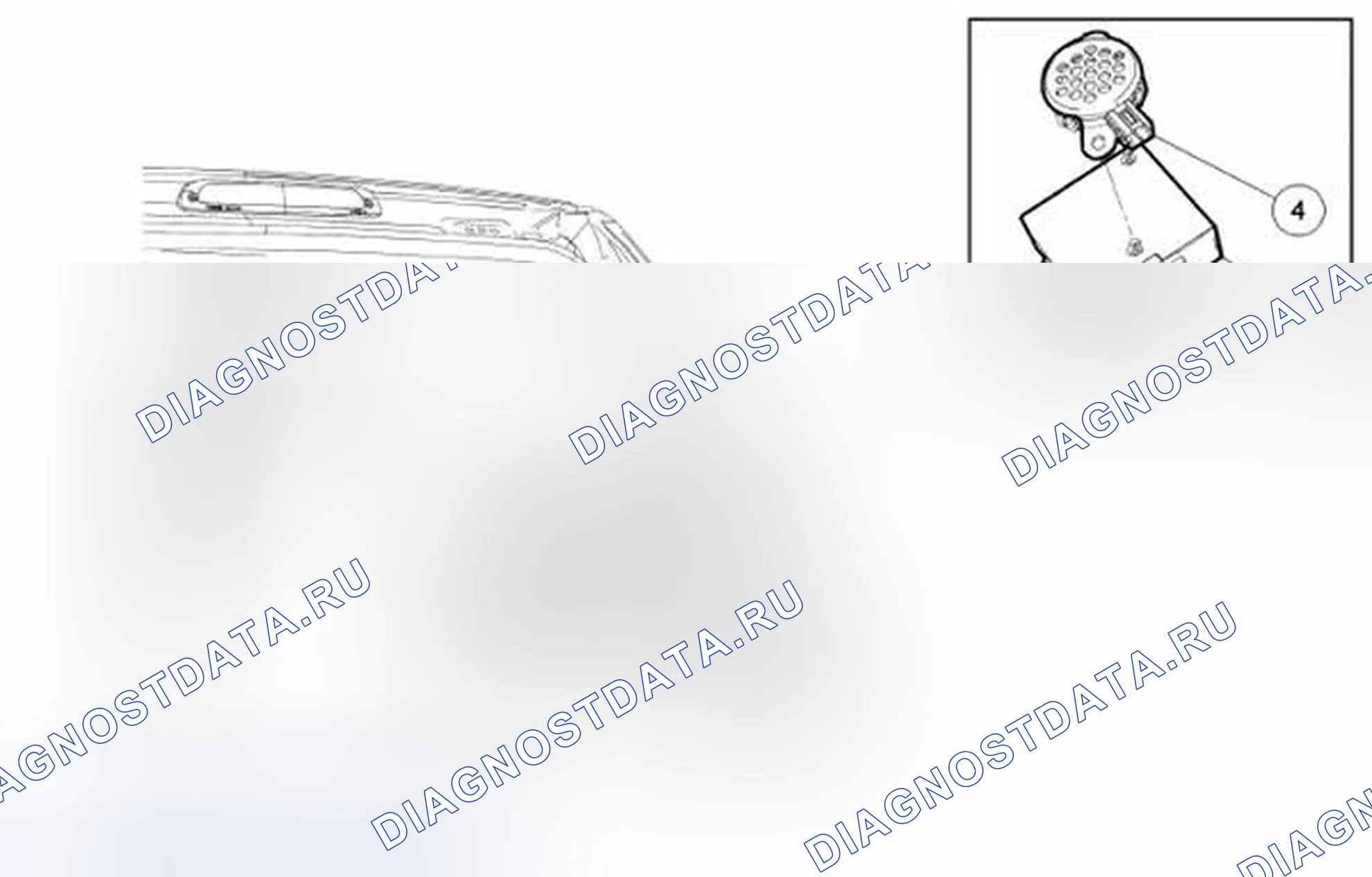 Рис. 20: Модуль помощи при парковке (PAM). Ford Escape II