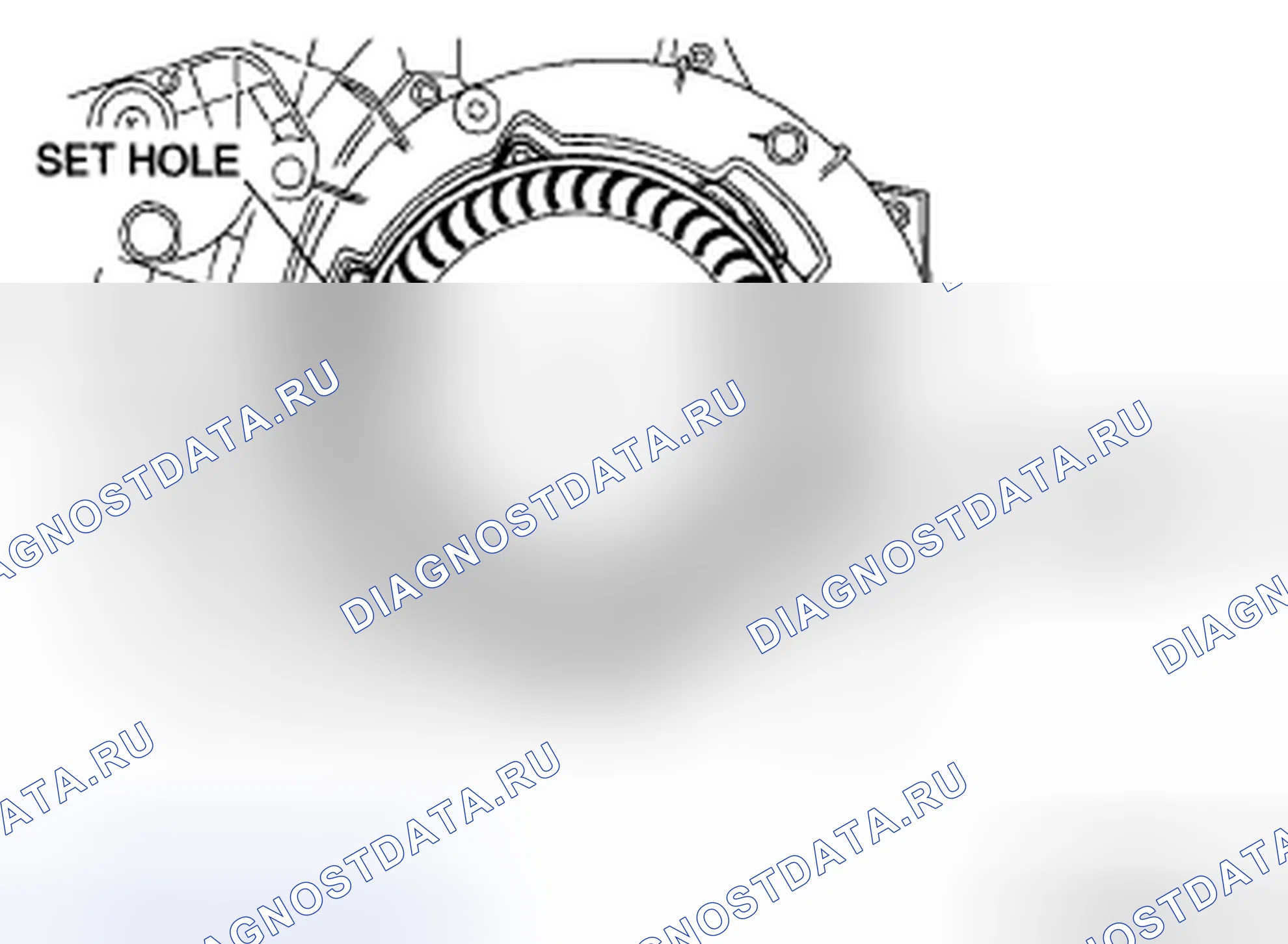 Рис. 56: Примечание по установке SST. Mazda 5 I рестайлинг