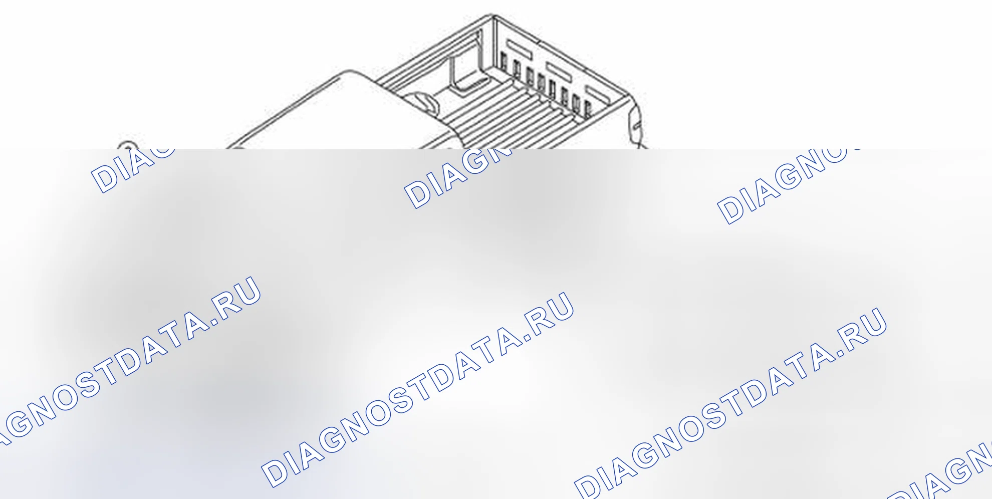 Рис. 6: Схема расположения шлангов промывочной машины. Nissan Frontier D40