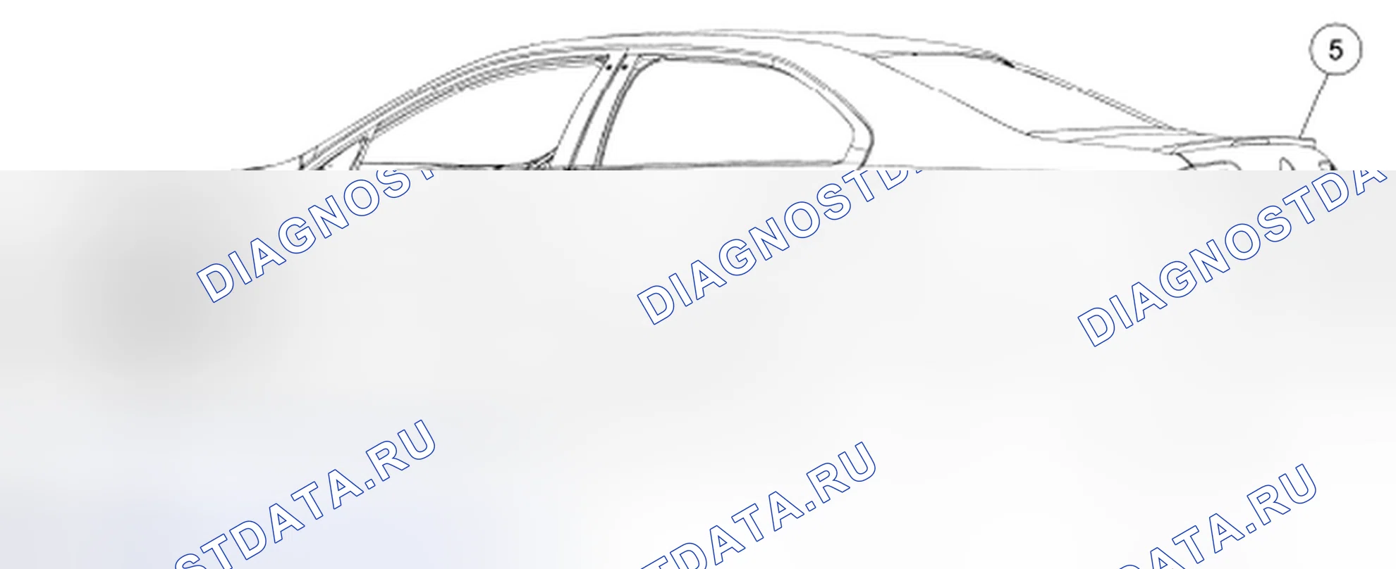Рис. 52: Наружные пластиковые компоненты - окрашенные. Hyundai Lafesta I