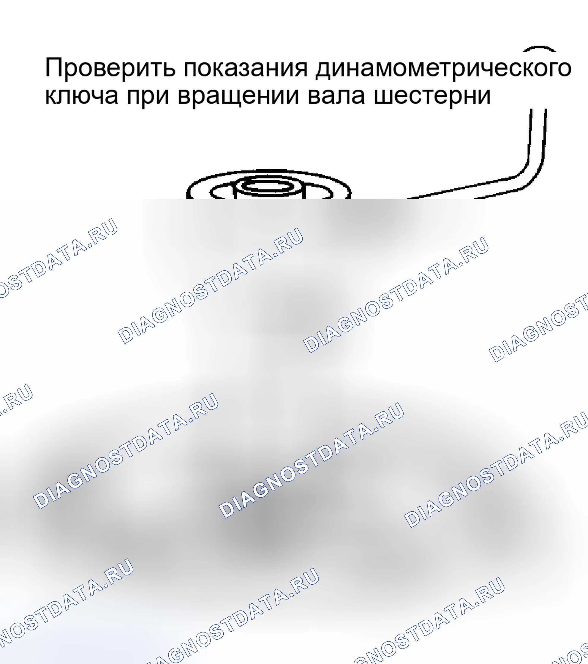 Рис. 6: Проверка крутящего момента вала шестерни. Audi Coupe B2