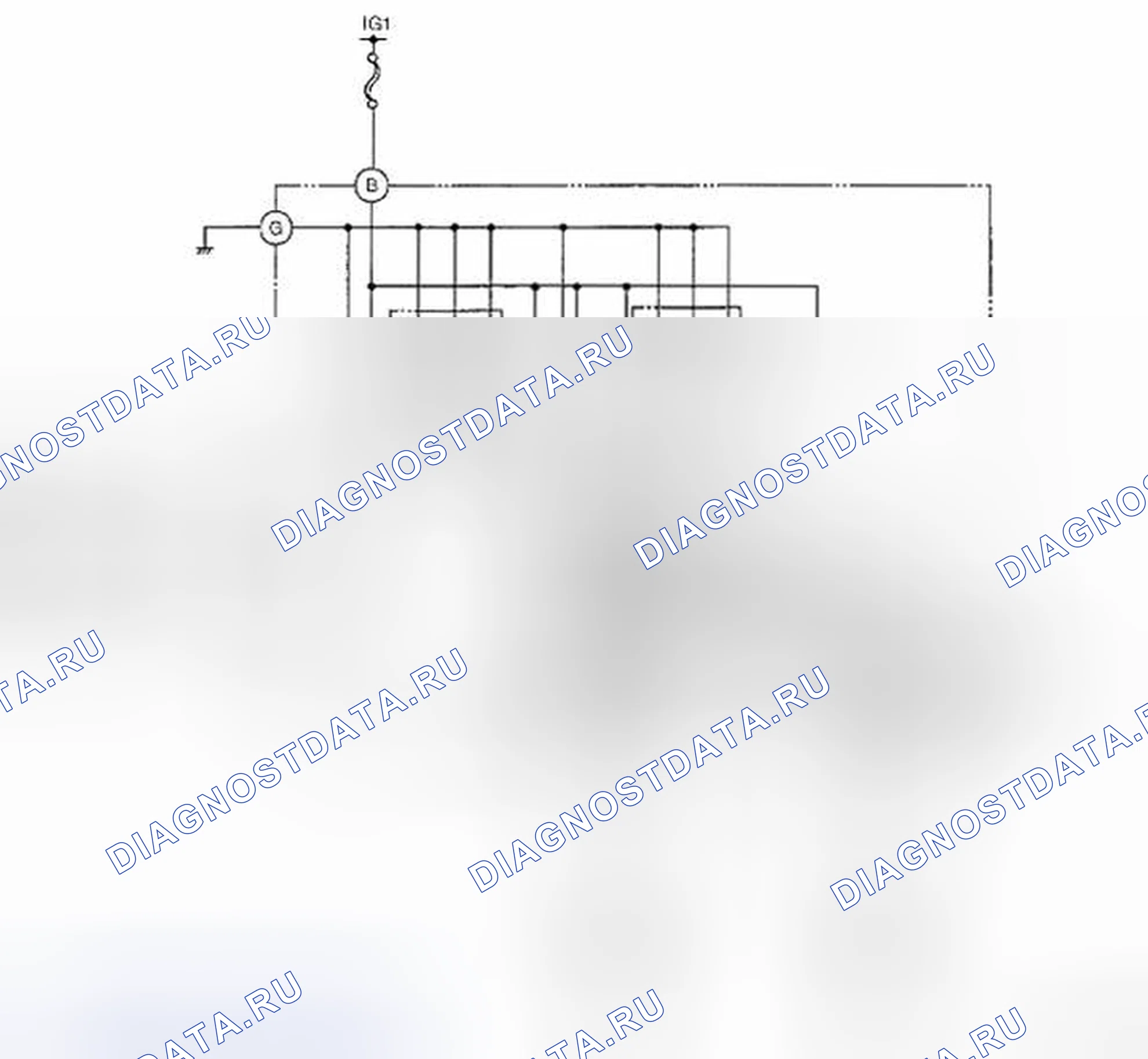 Рис. 3: Питание Retractable Hardtop Model (без внешней открытой функции). Mazda MX-5 NC рестайлинг