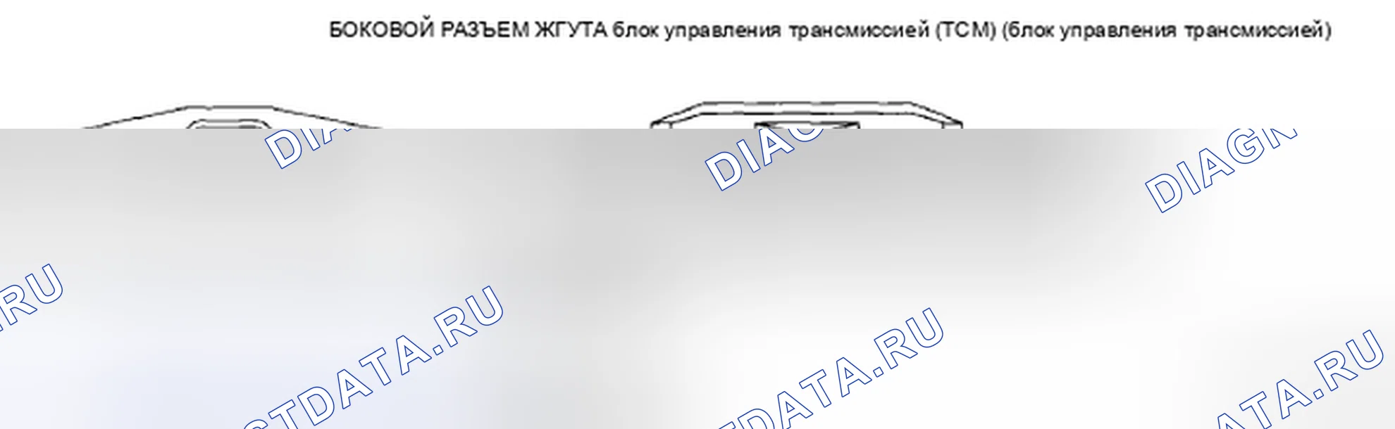 Рис. 444: Напряжение на клеммах блок управления трансмиссией (TCM) (блок управления трансмиссией) (справочное). Mazda CX-7 I рестайлинг