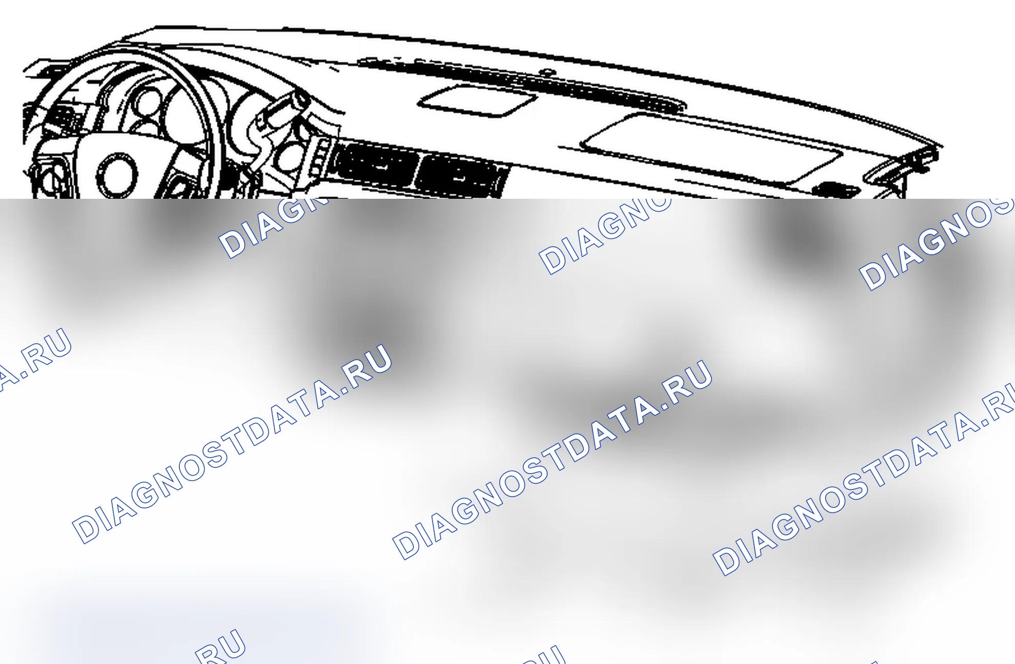 Рис. 1: Замена изолятора приборной панели (с RPO SLT). Chevrolet Silverado 3500 HD 