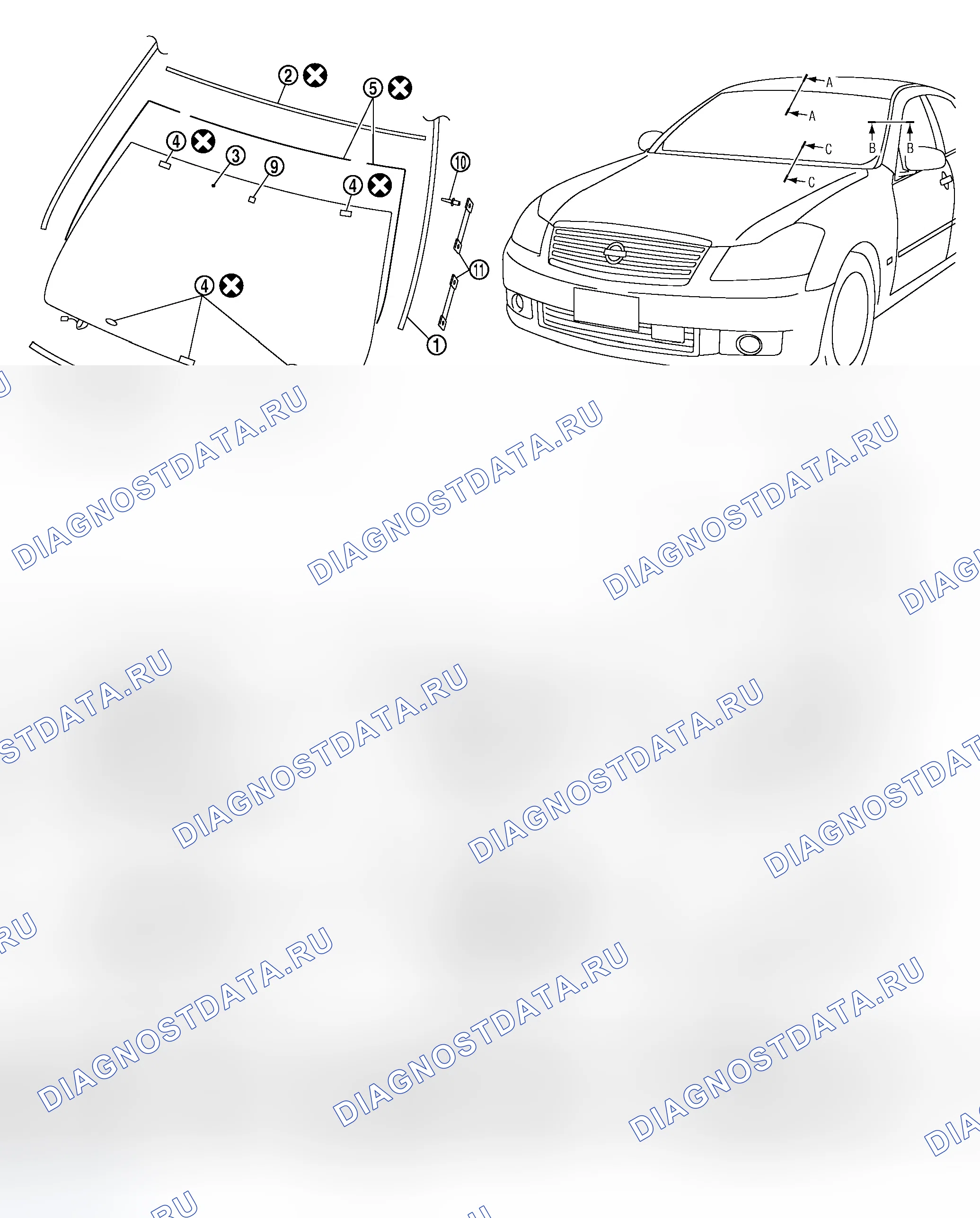 Рис. 136: Демонтаж и монтаж. Infiniti M35 III