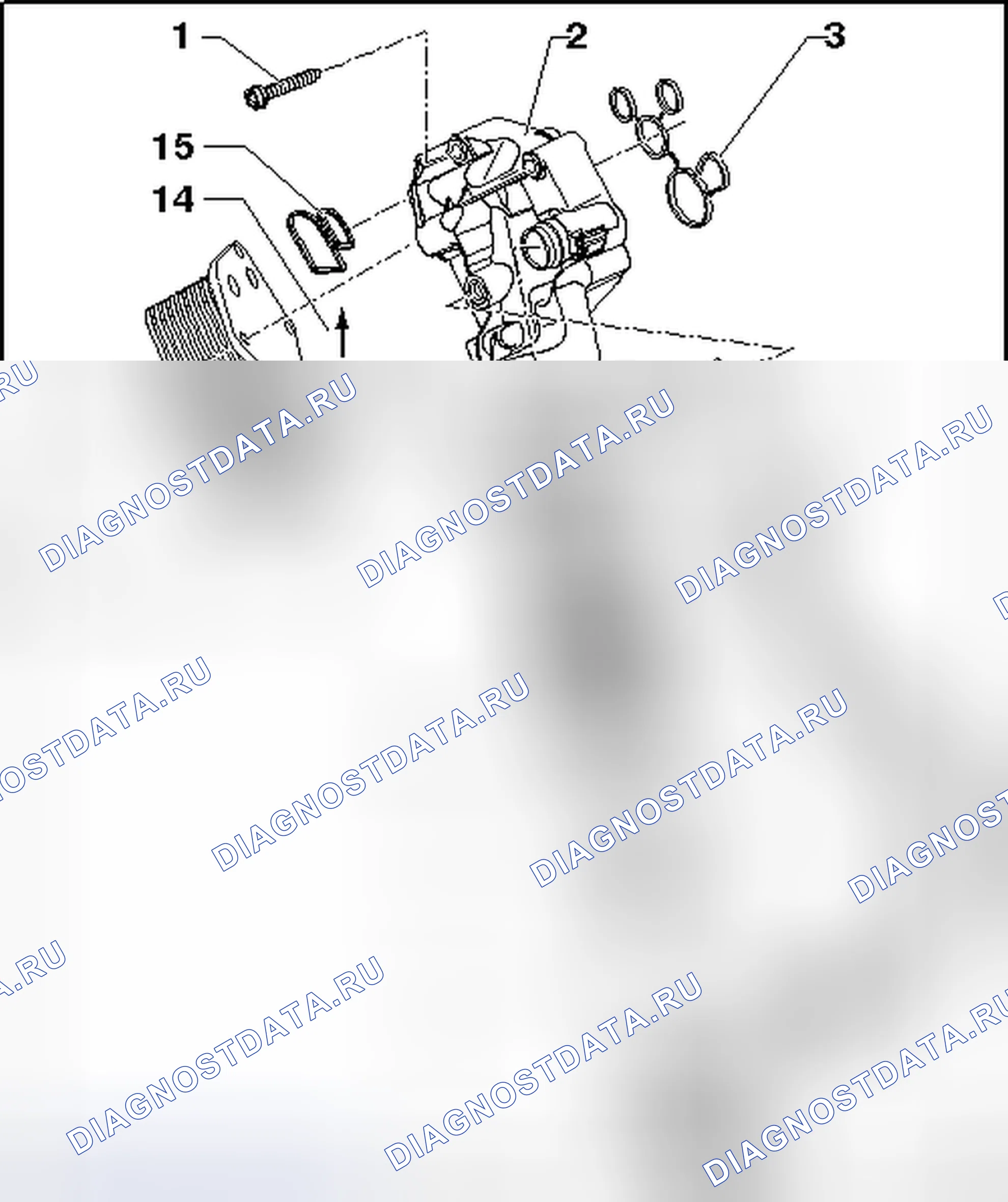 Рис. 2: ОБЗОР АДАПТЕРА МАСЛЯНОГО ФИЛЬТРА. Volkswagen Golf Mk7