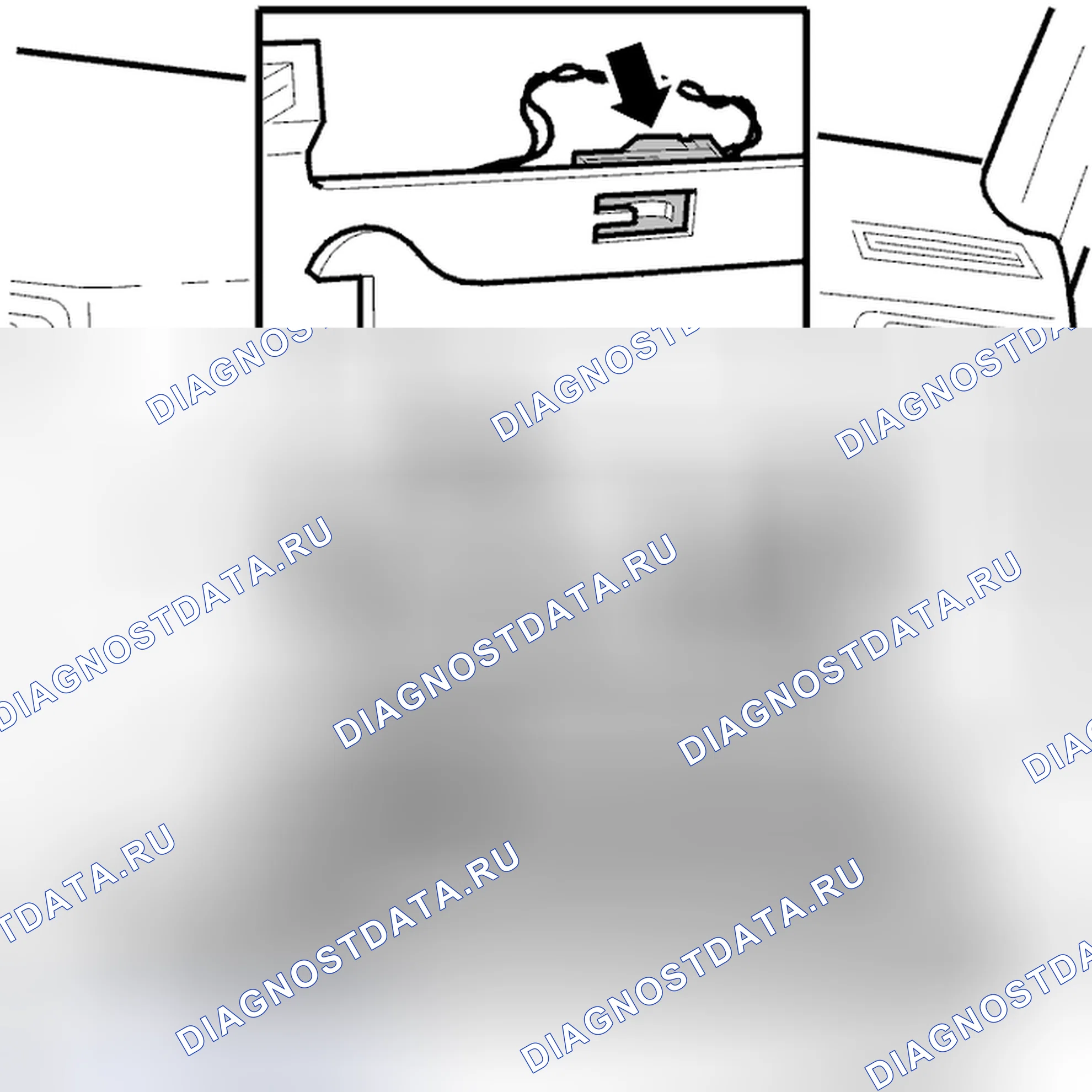 Рис. 38: Держатель лампы и лампа. Volvo S80 I