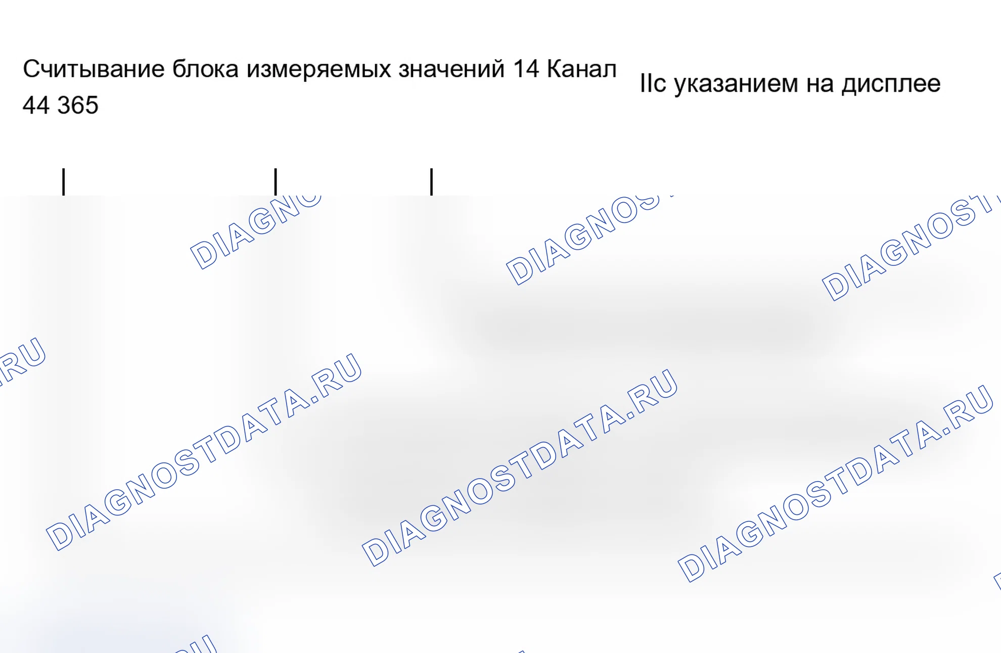 Рис. 199: Блок 14 измерительного значения - группа приборов с продлением интервала технического обслуживания. Audi A6 C5