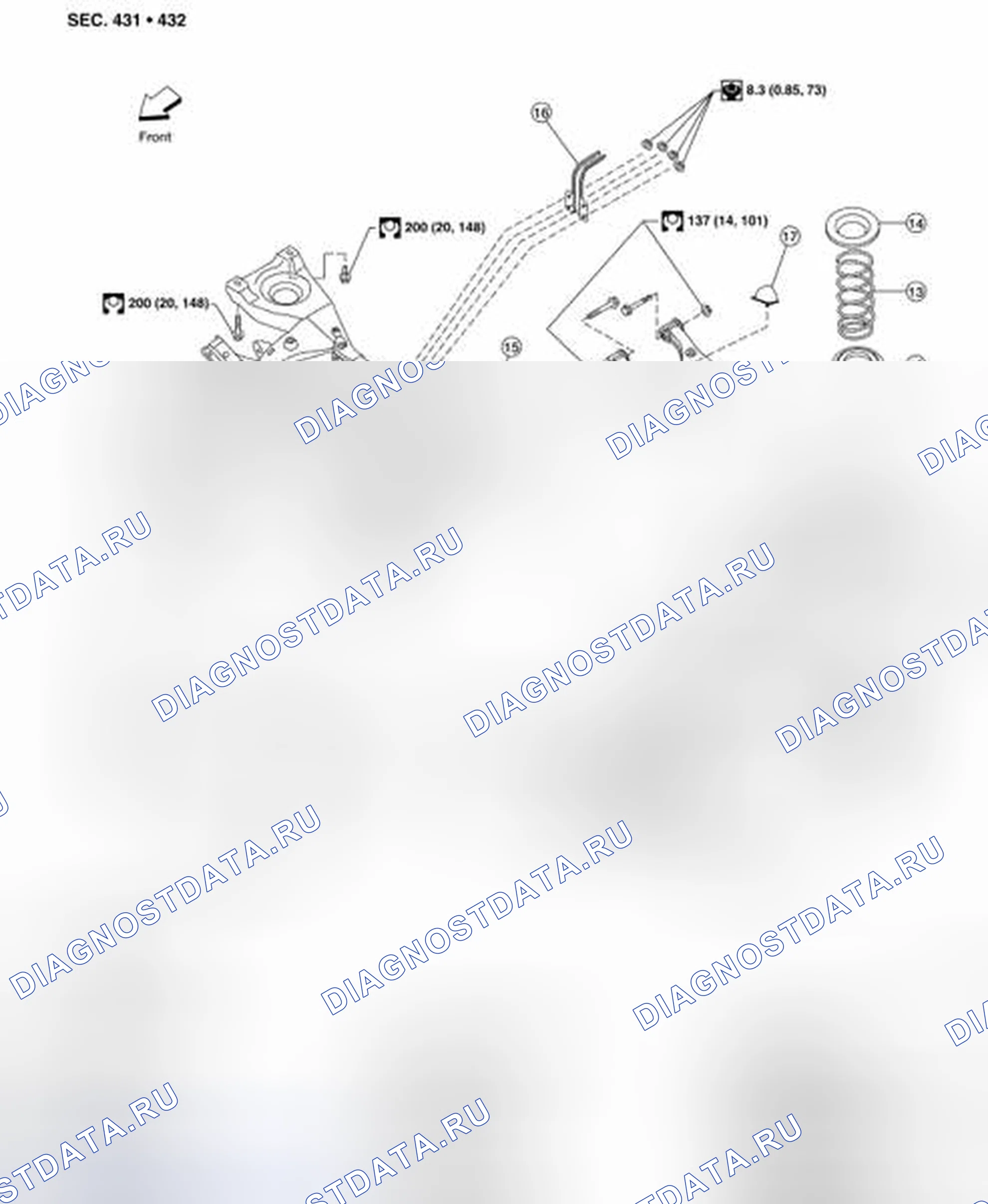 Рис. 5: Компонент. Nissan Pathfinder III рестайлинг
