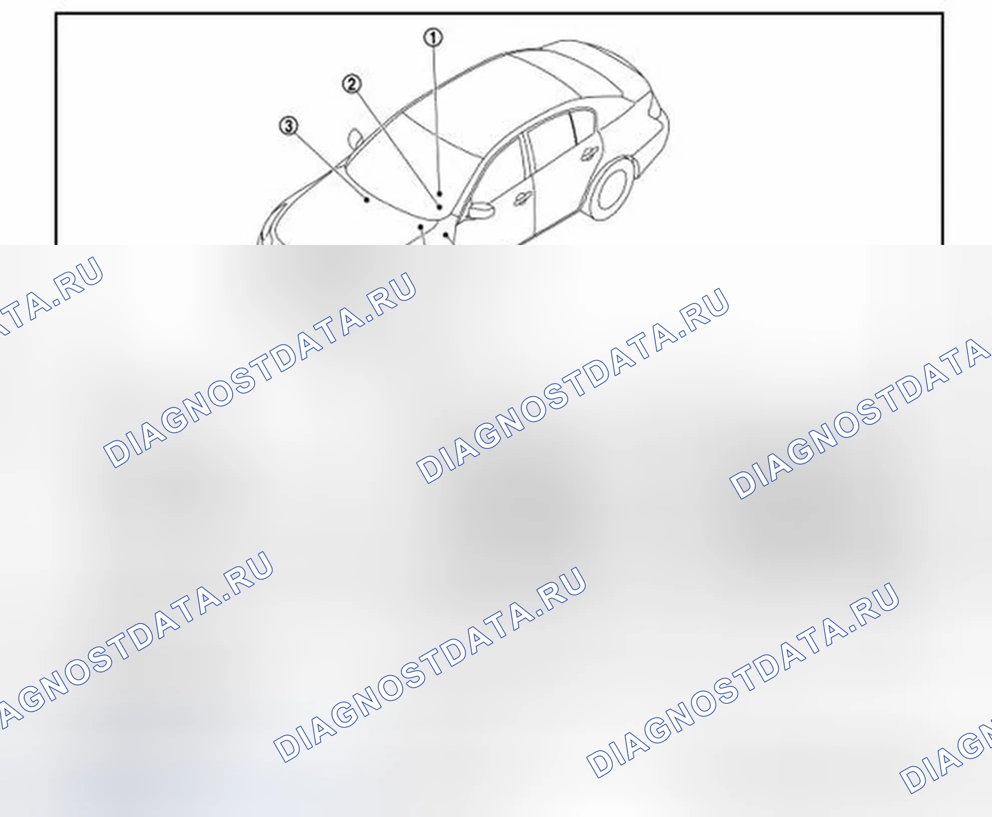 Рис. 41: Расположение компонентов. Infiniti G25 IV рестайлинг