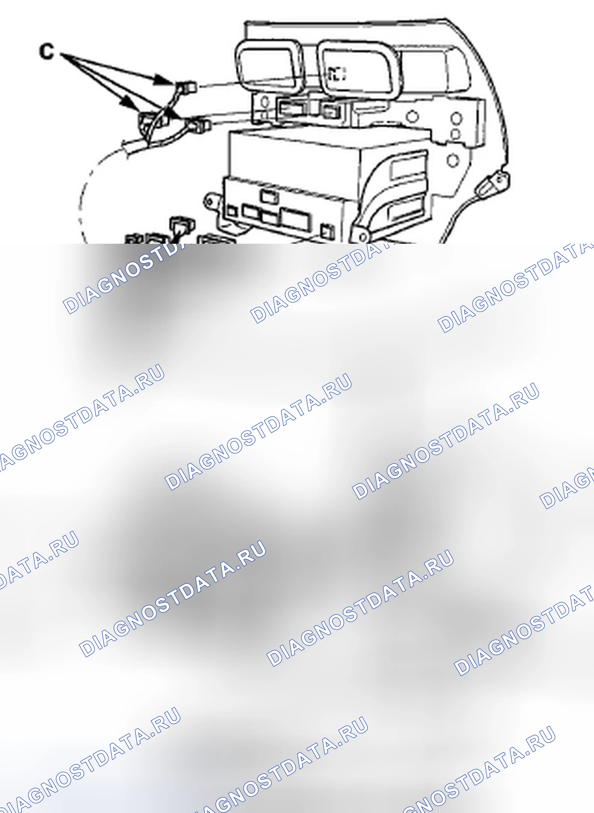 Рис. 224: Без навигационной системы. Honda Crosstour I