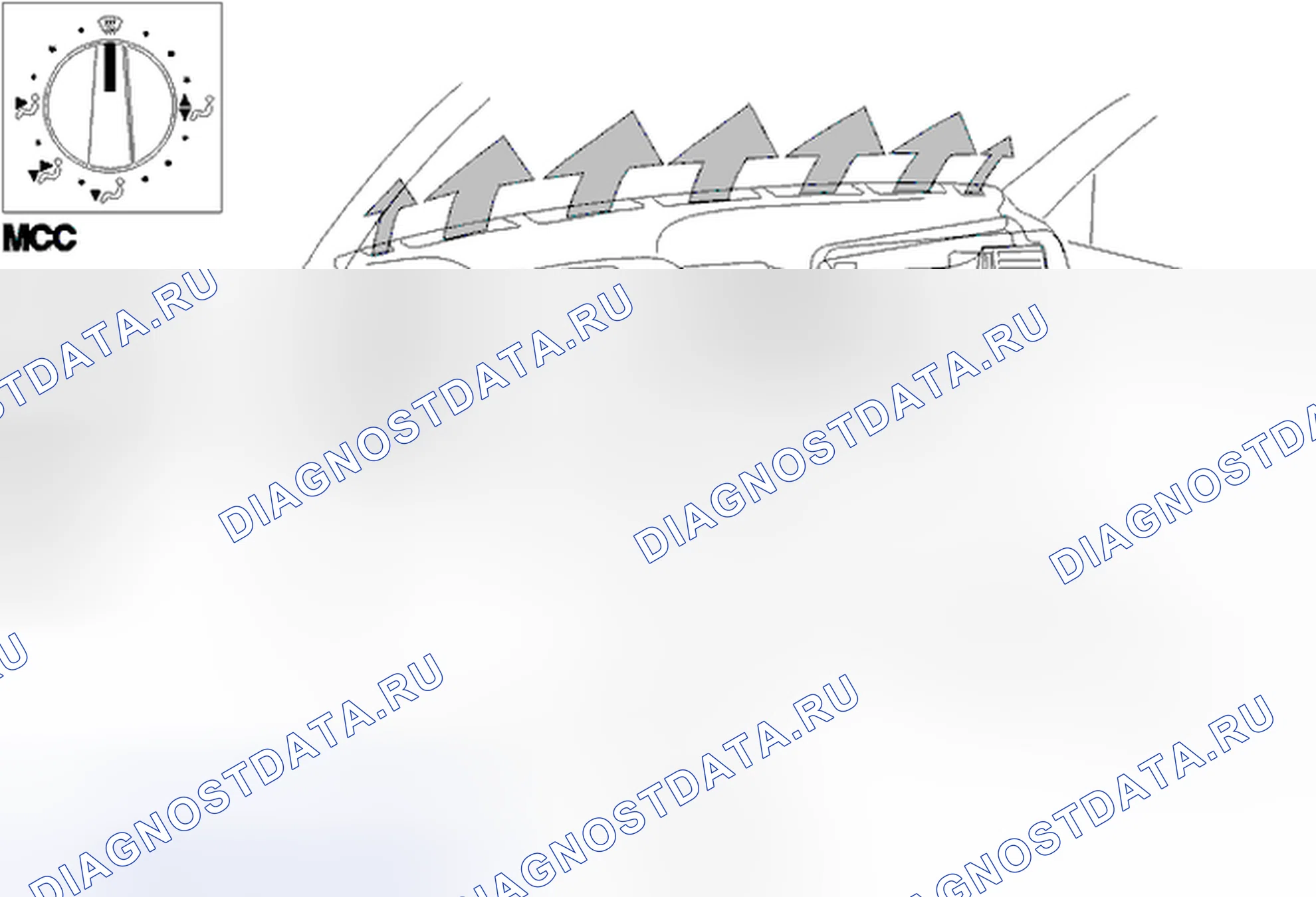 Рис. 997: При очистке размораживателя. Volvo C70 I