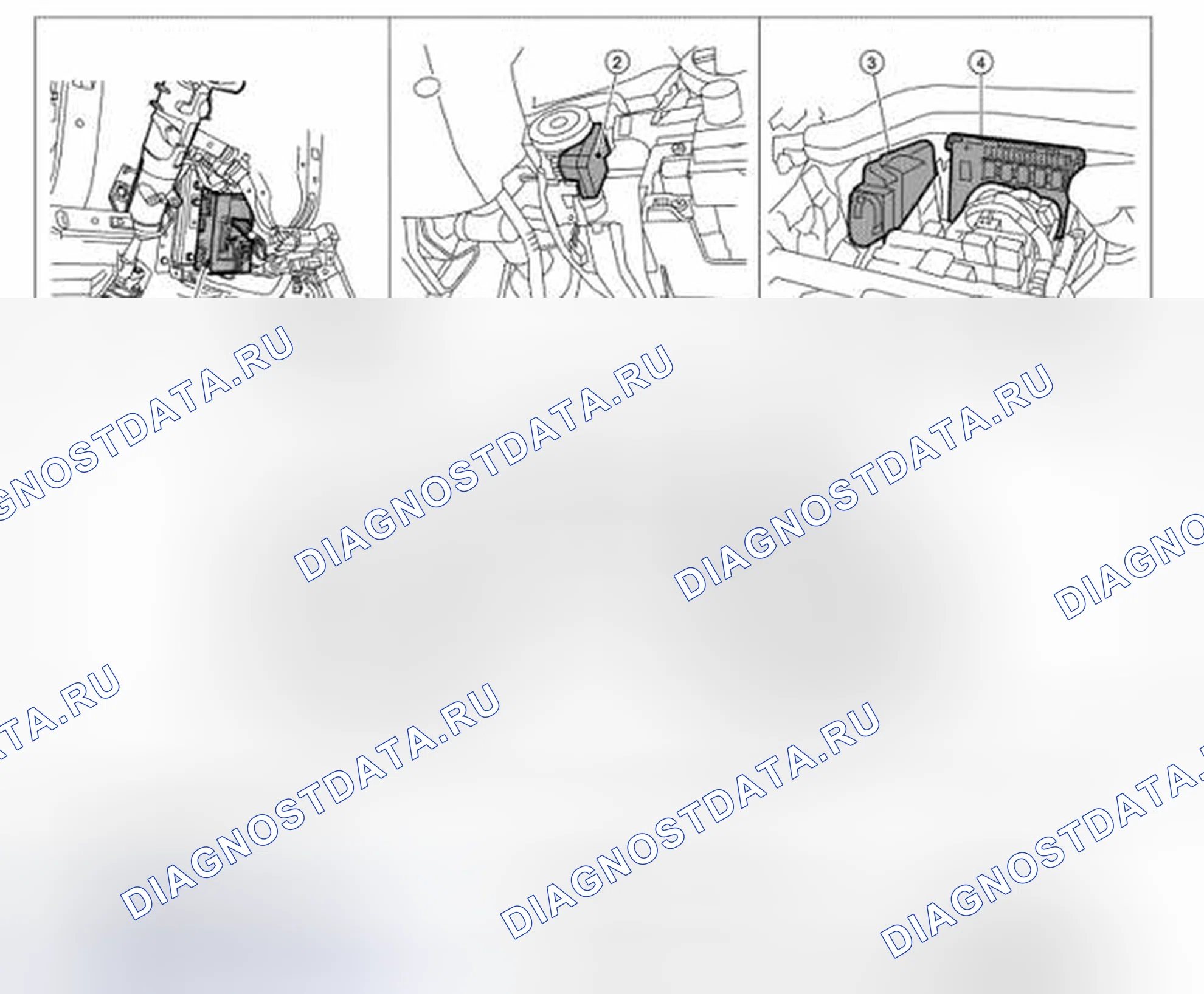 Рис. 25: Расположение компонентов. Honda Today I