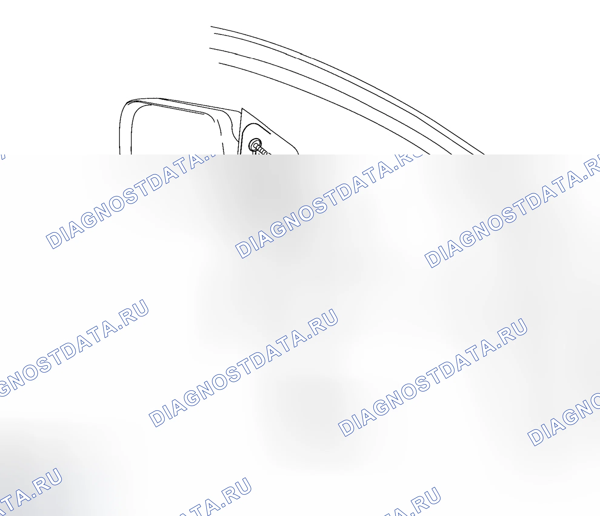 Рис. 207: Сборка дверного зеркала. Infiniti QX56 I