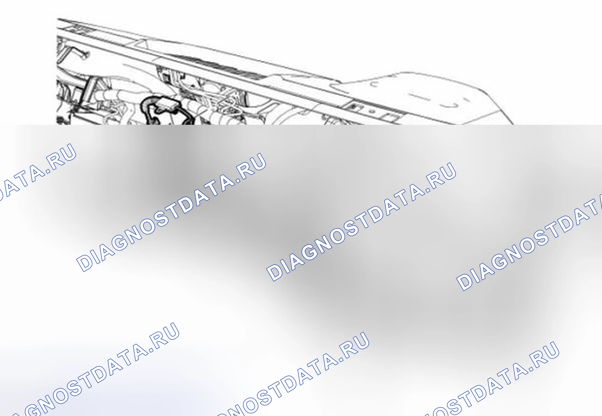 Рис. 82: Нижний кабель. Ford Pickup F250 Super Duty II