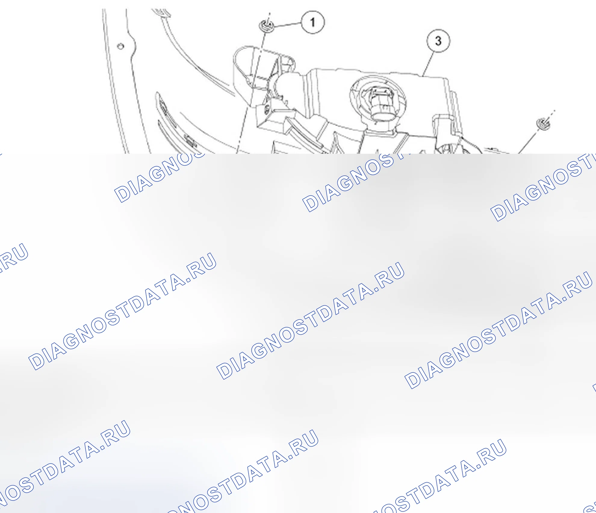 Рис. 6: Противотуманная фара - пятьсот, Монтего. Ford Freestyle I
